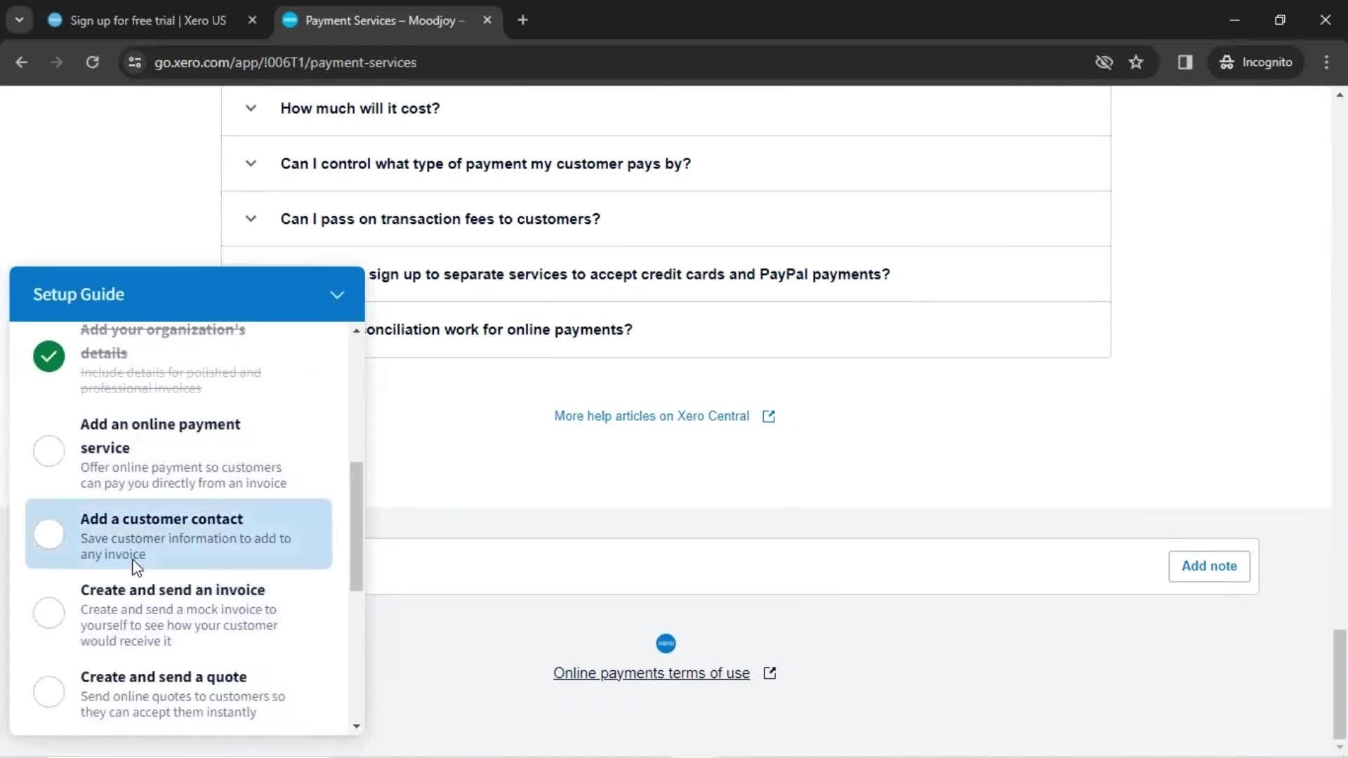 Onboarding screenshot