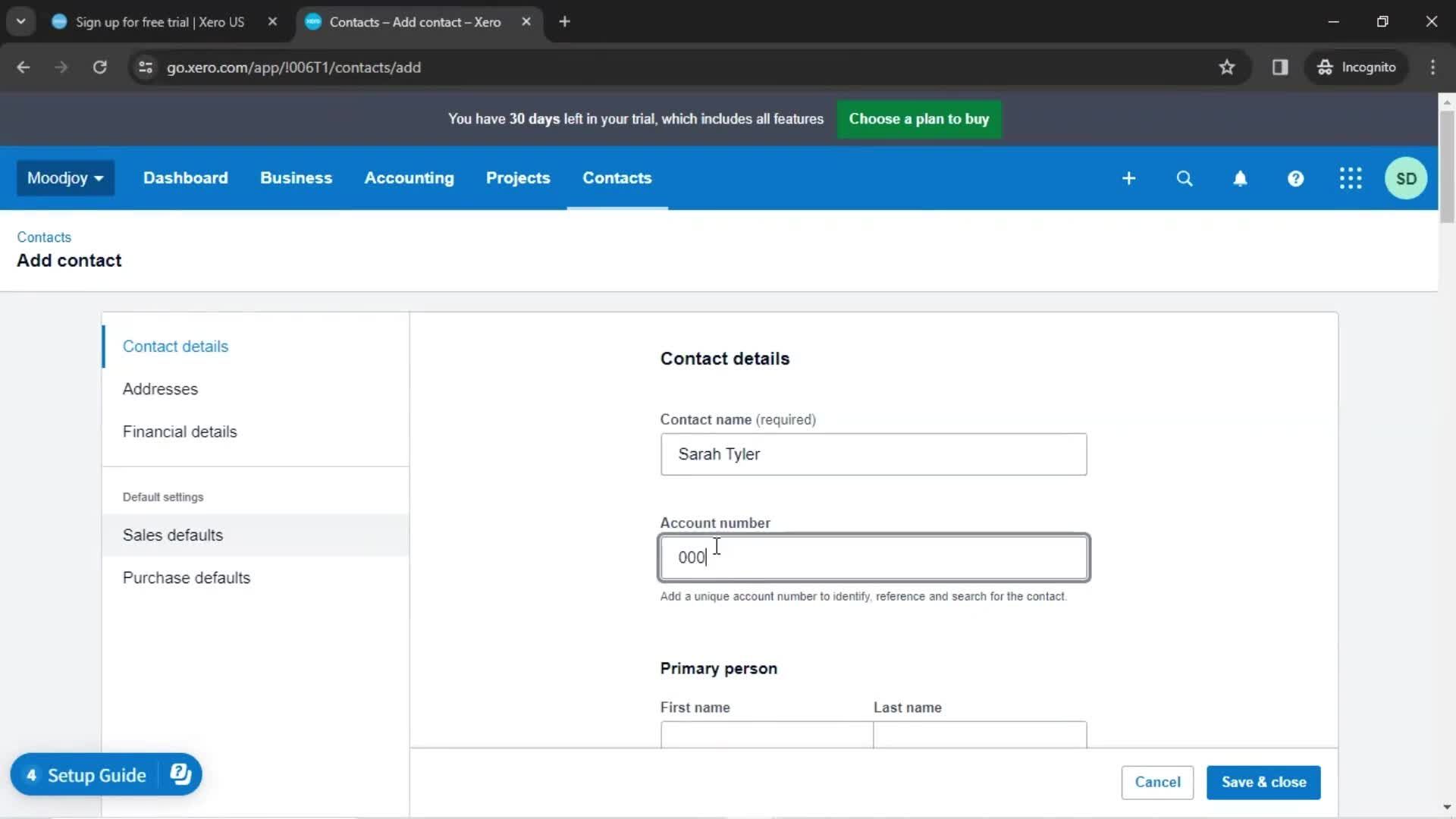 Onboarding screenshot