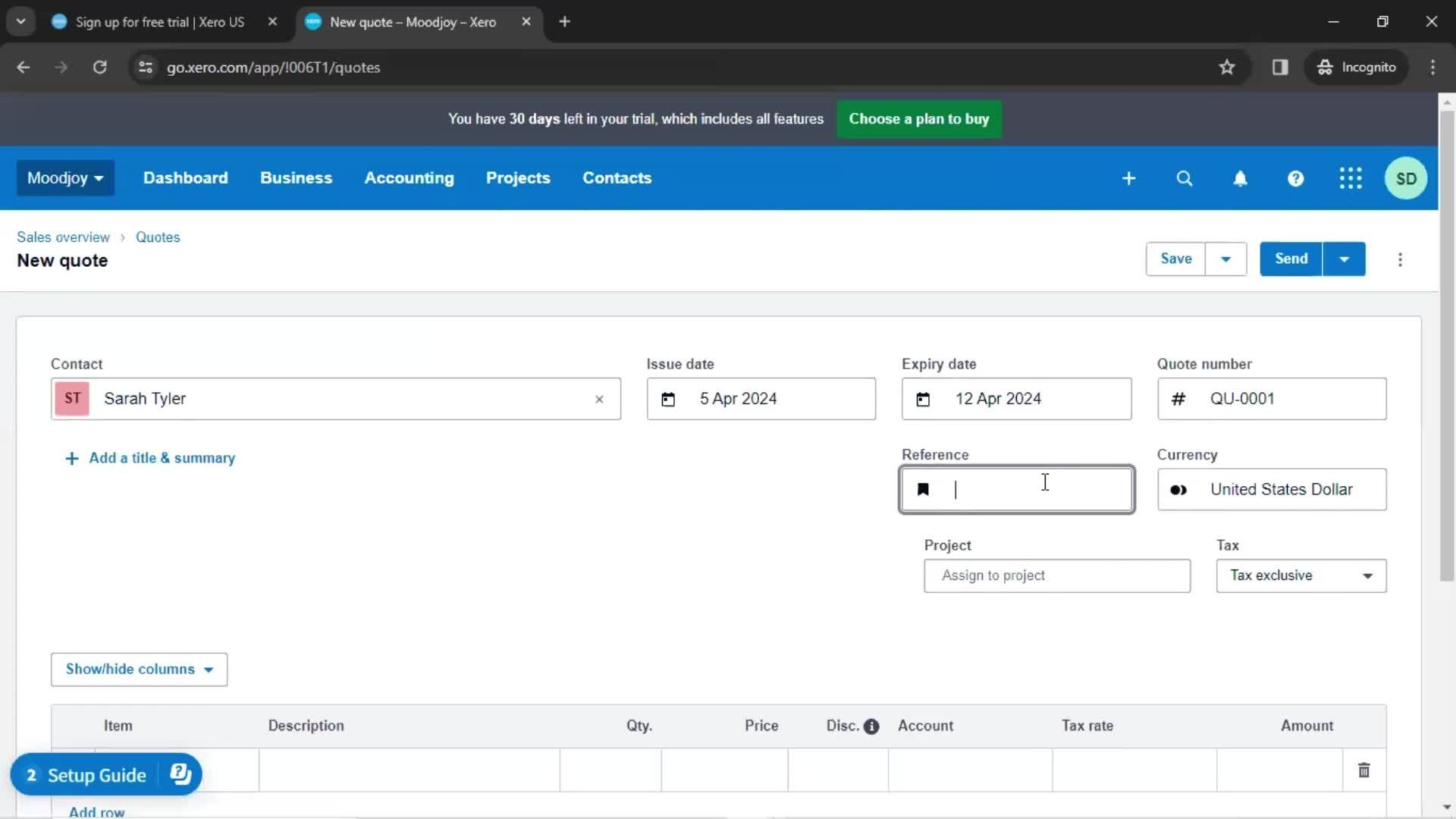 Onboarding screenshot