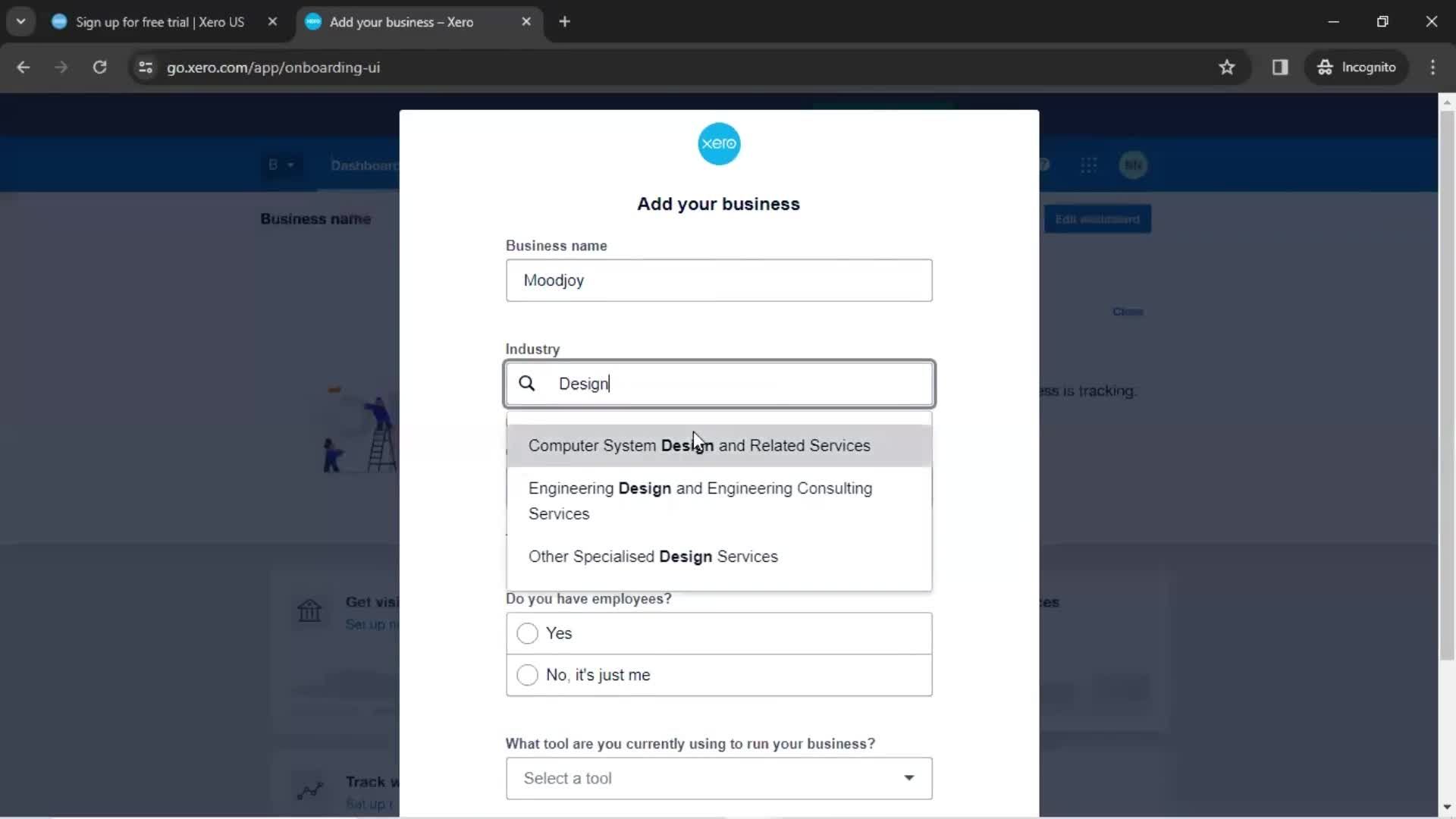 Onboarding screenshot