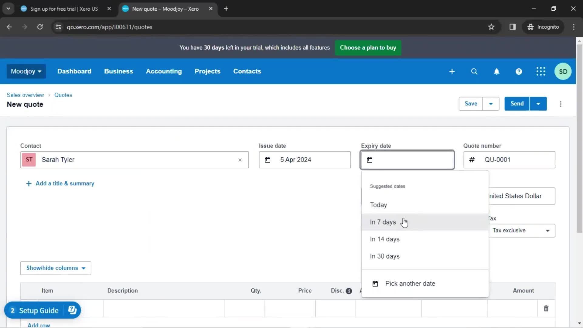 Onboarding screenshot