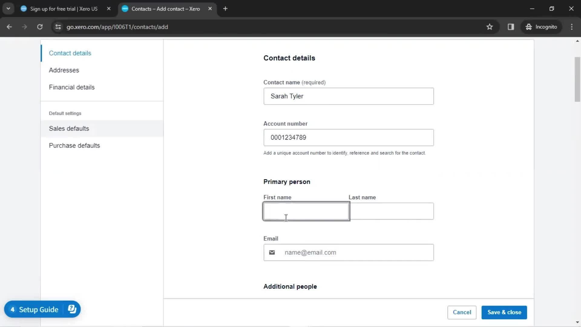 Onboarding screenshot