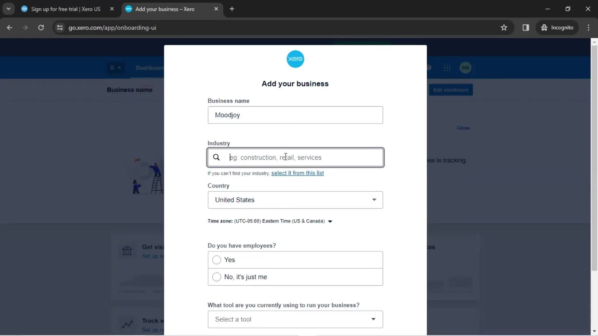 Onboarding screenshot
