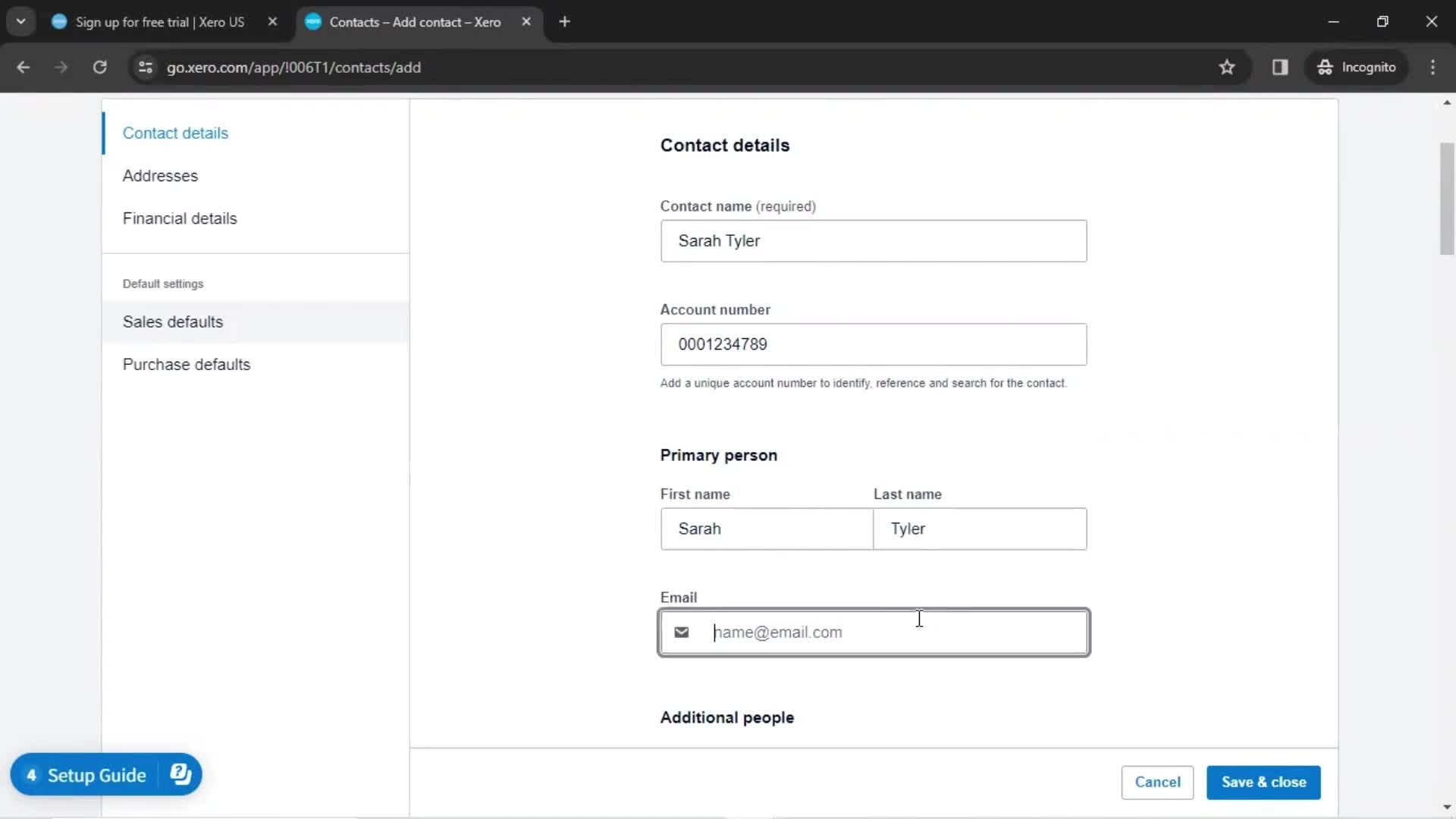 Onboarding screenshot