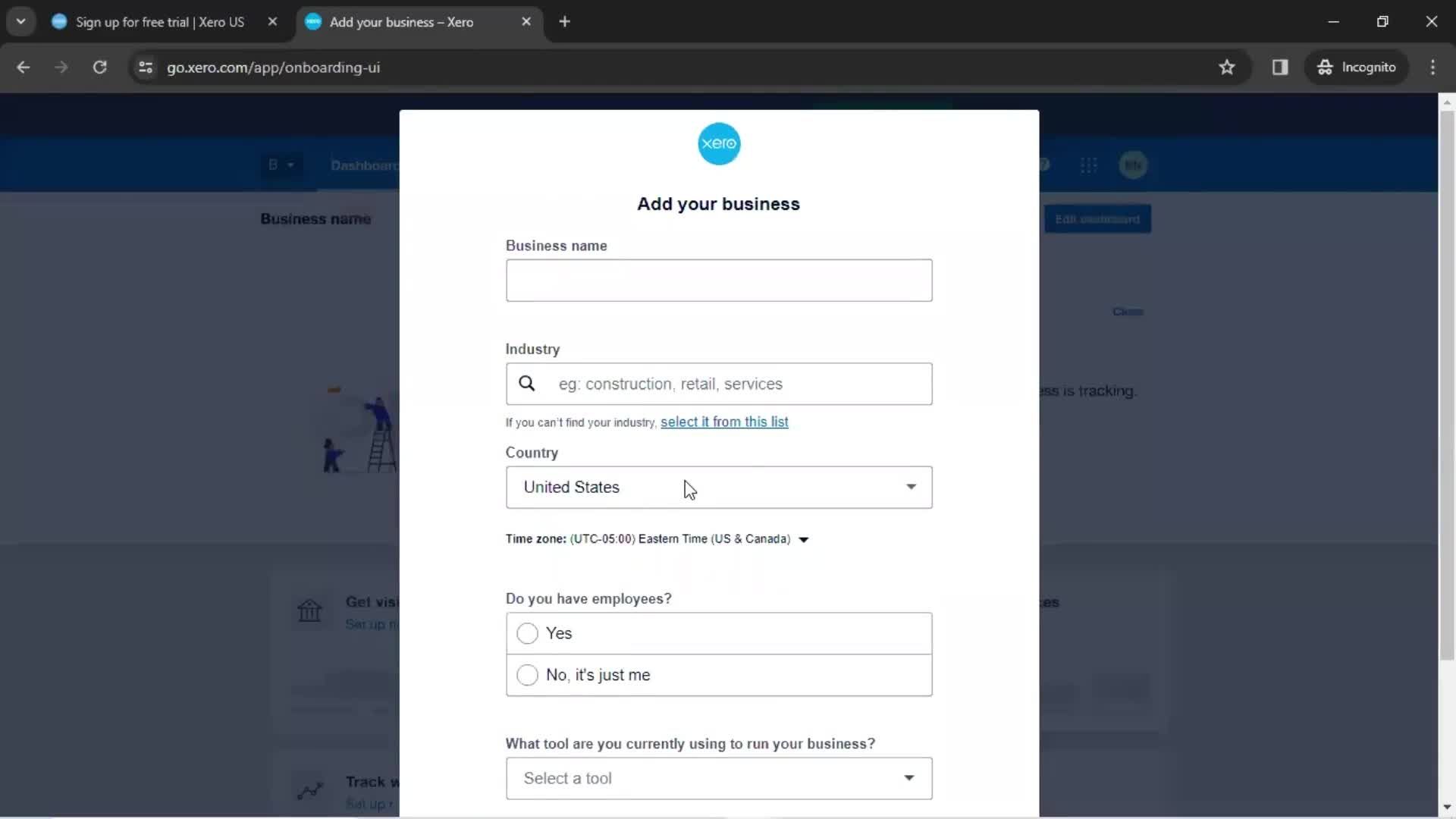 Onboarding screenshot