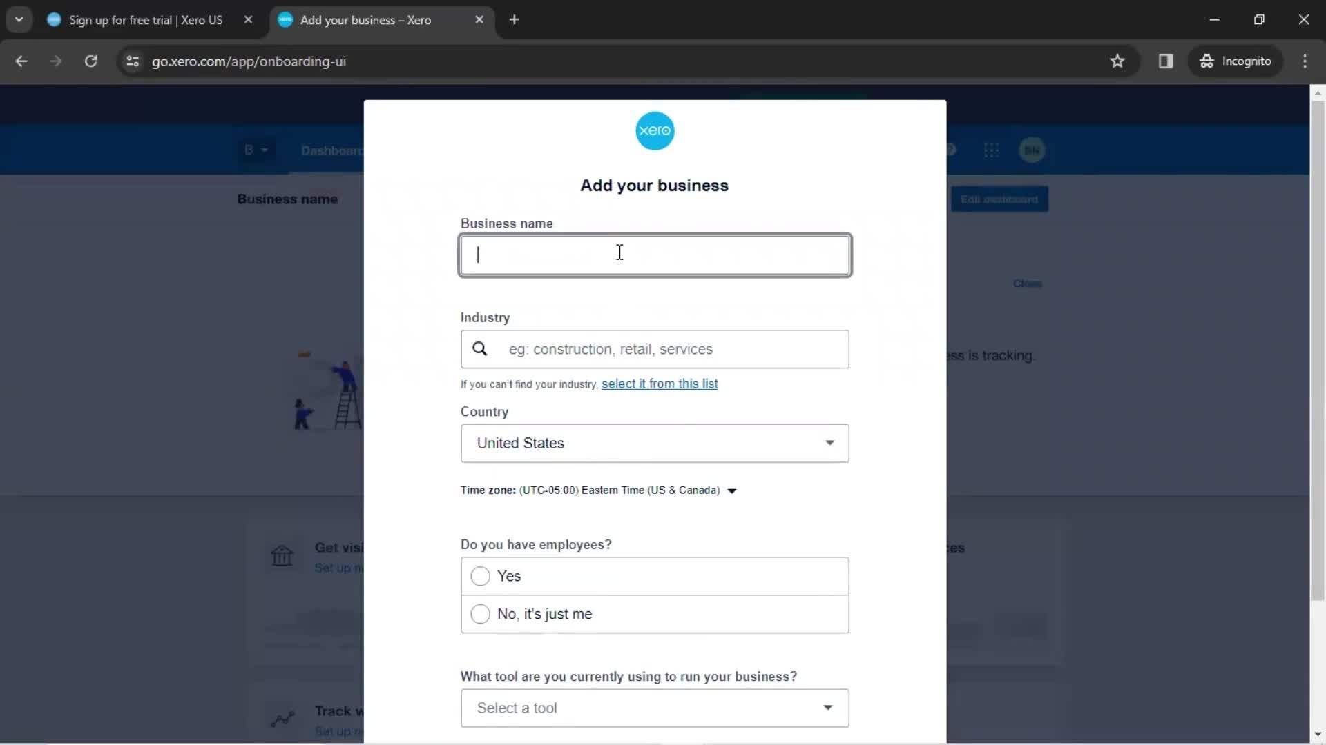 Onboarding screenshot