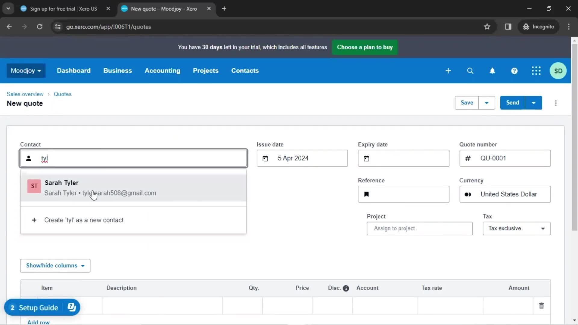 Onboarding screenshot