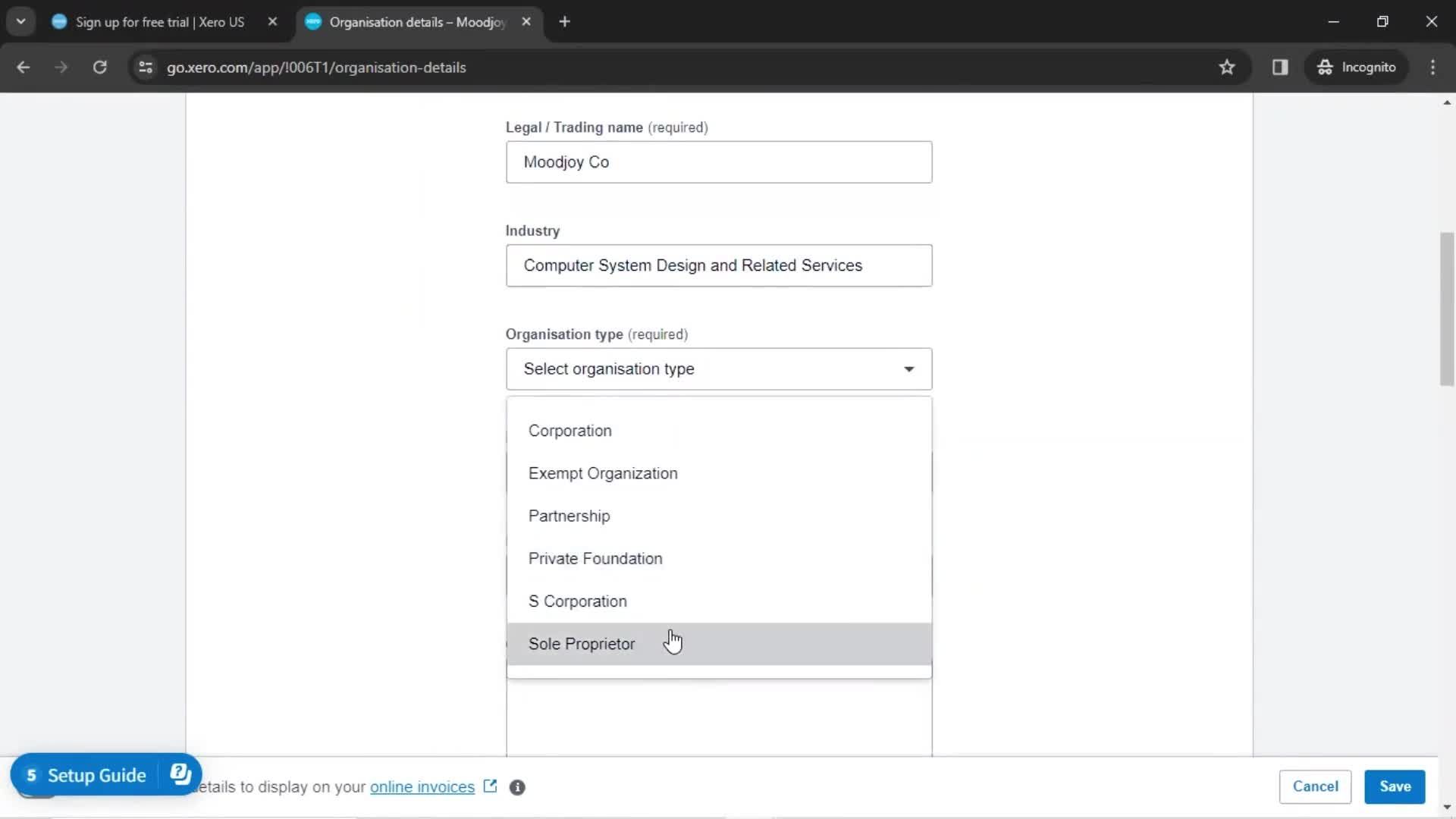 Onboarding screenshot