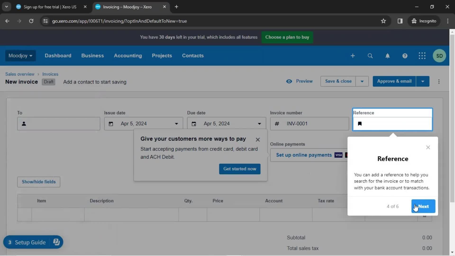 Onboarding screenshot