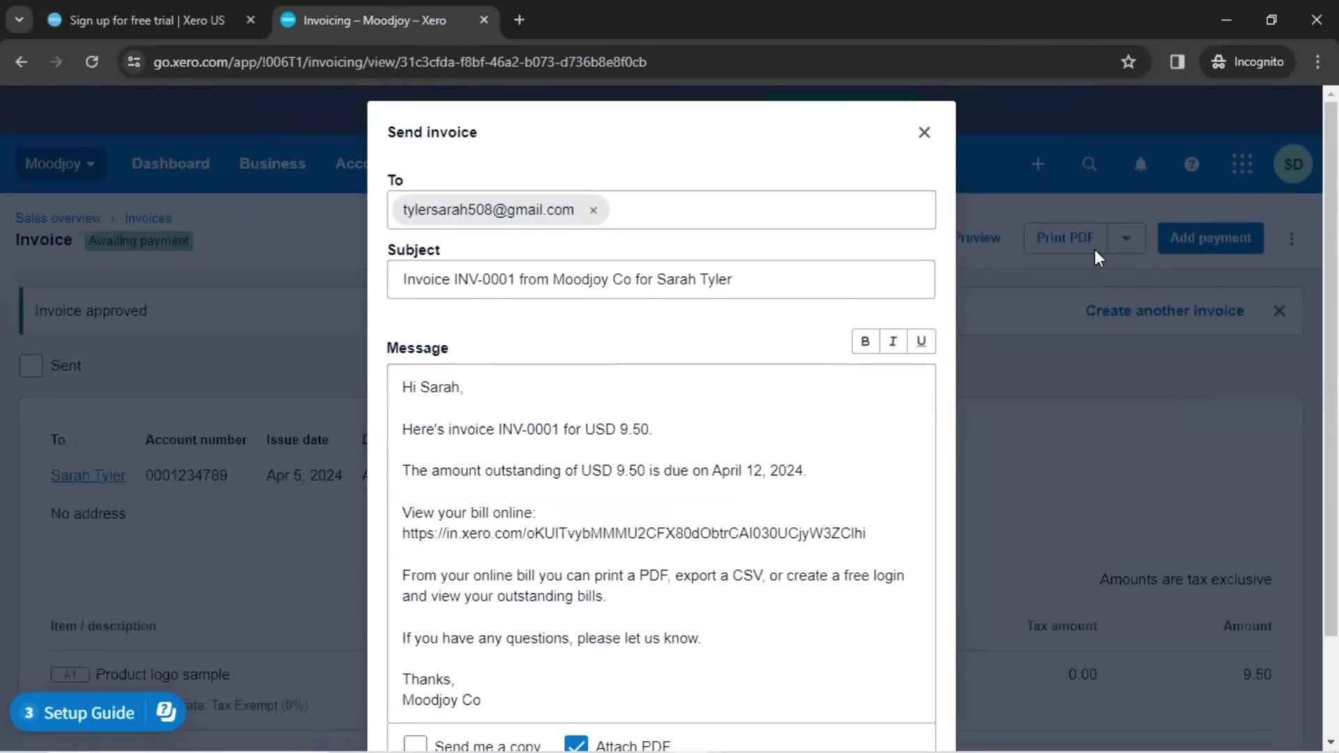 Onboarding screenshot