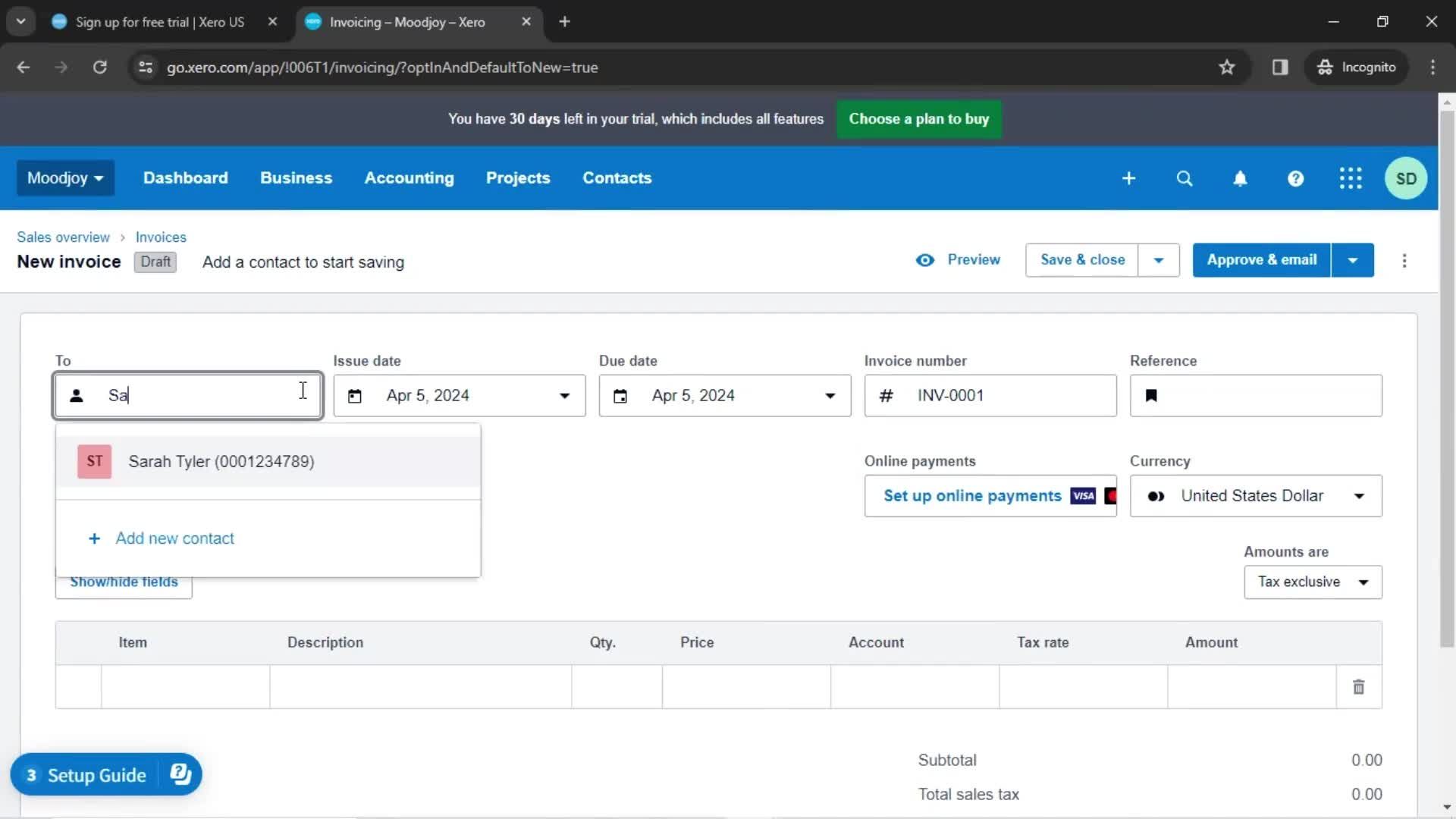 Onboarding screenshot