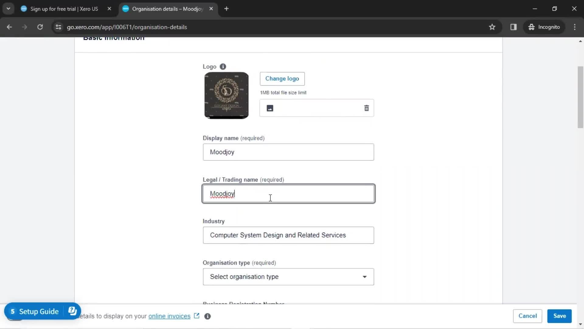 Onboarding screenshot