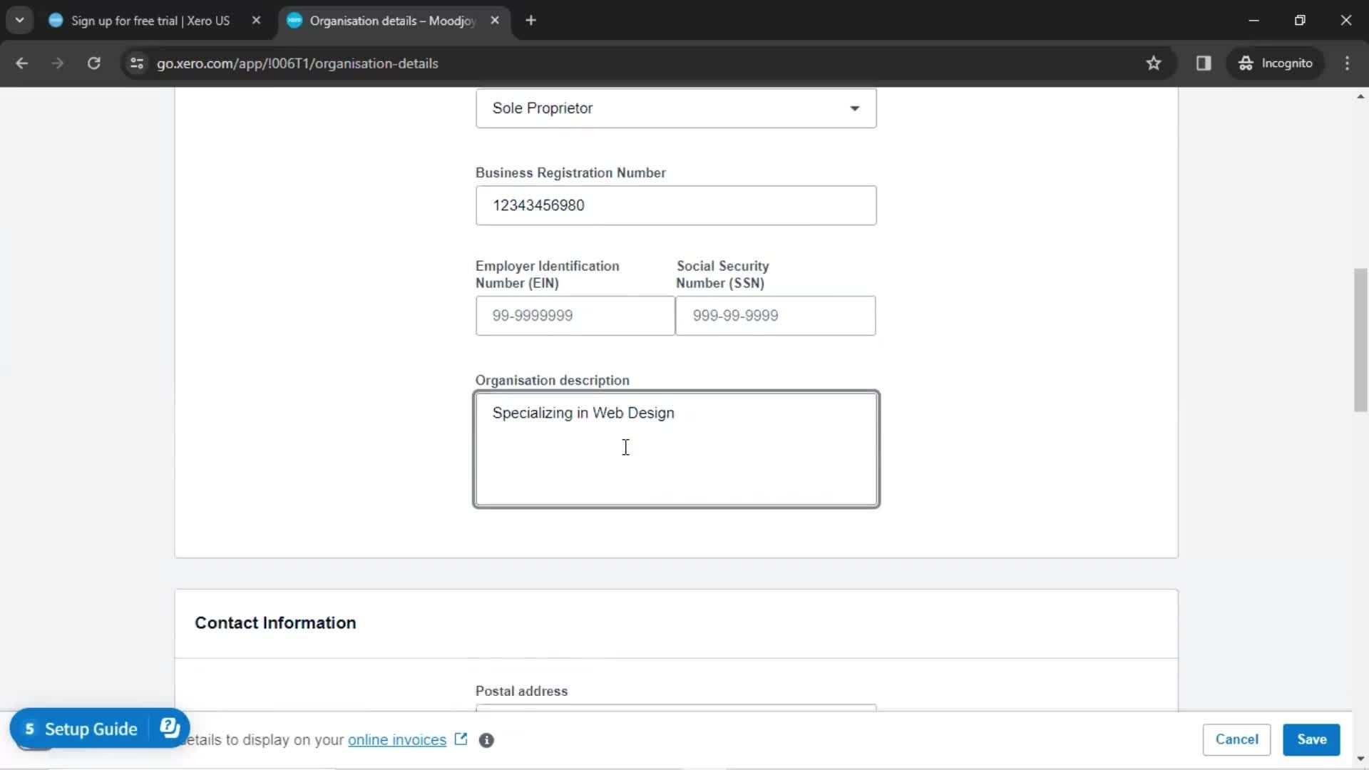 Onboarding screenshot