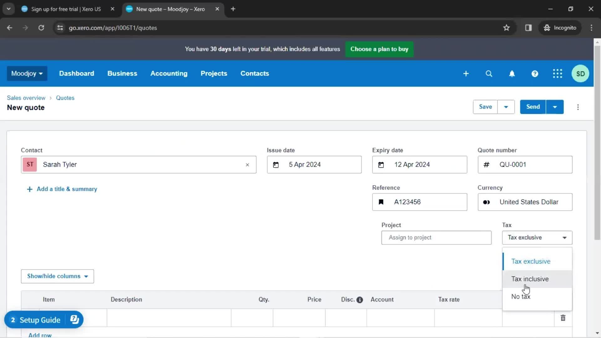 Onboarding screenshot