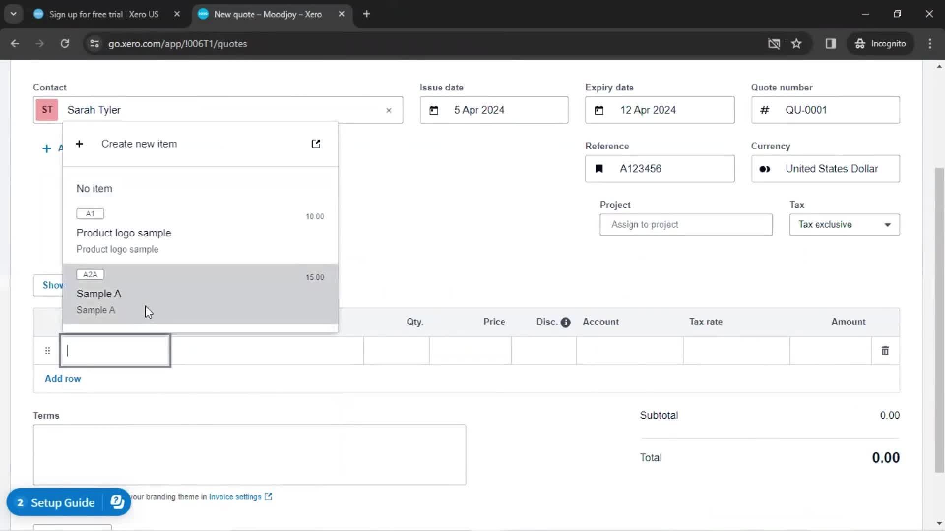 Onboarding screenshot