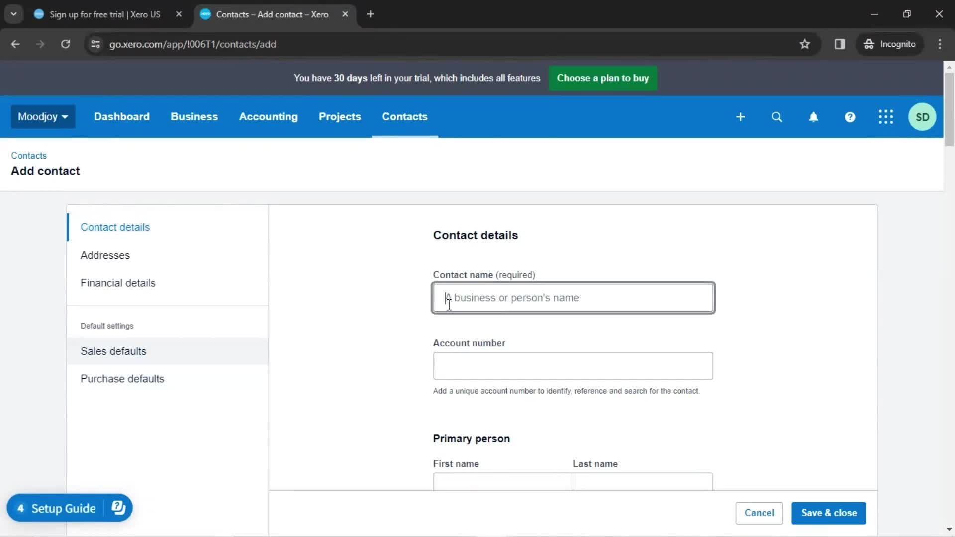 Onboarding screenshot