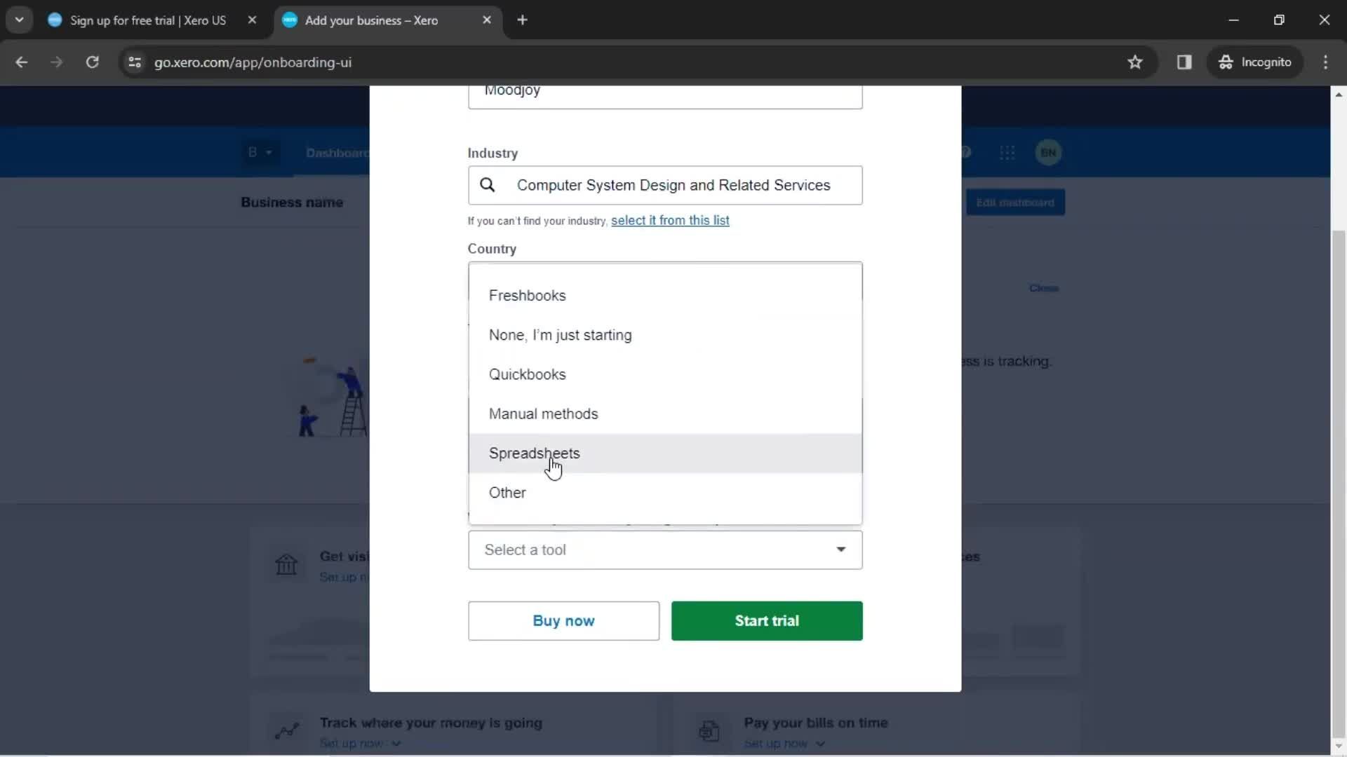 Onboarding screenshot