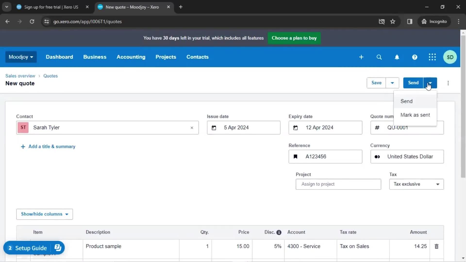 Onboarding screenshot