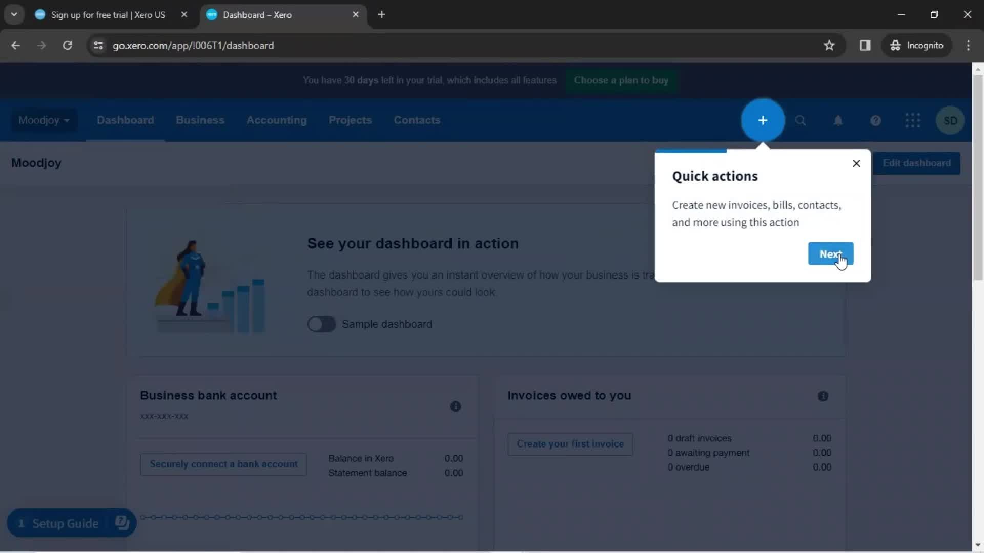 Onboarding screenshot