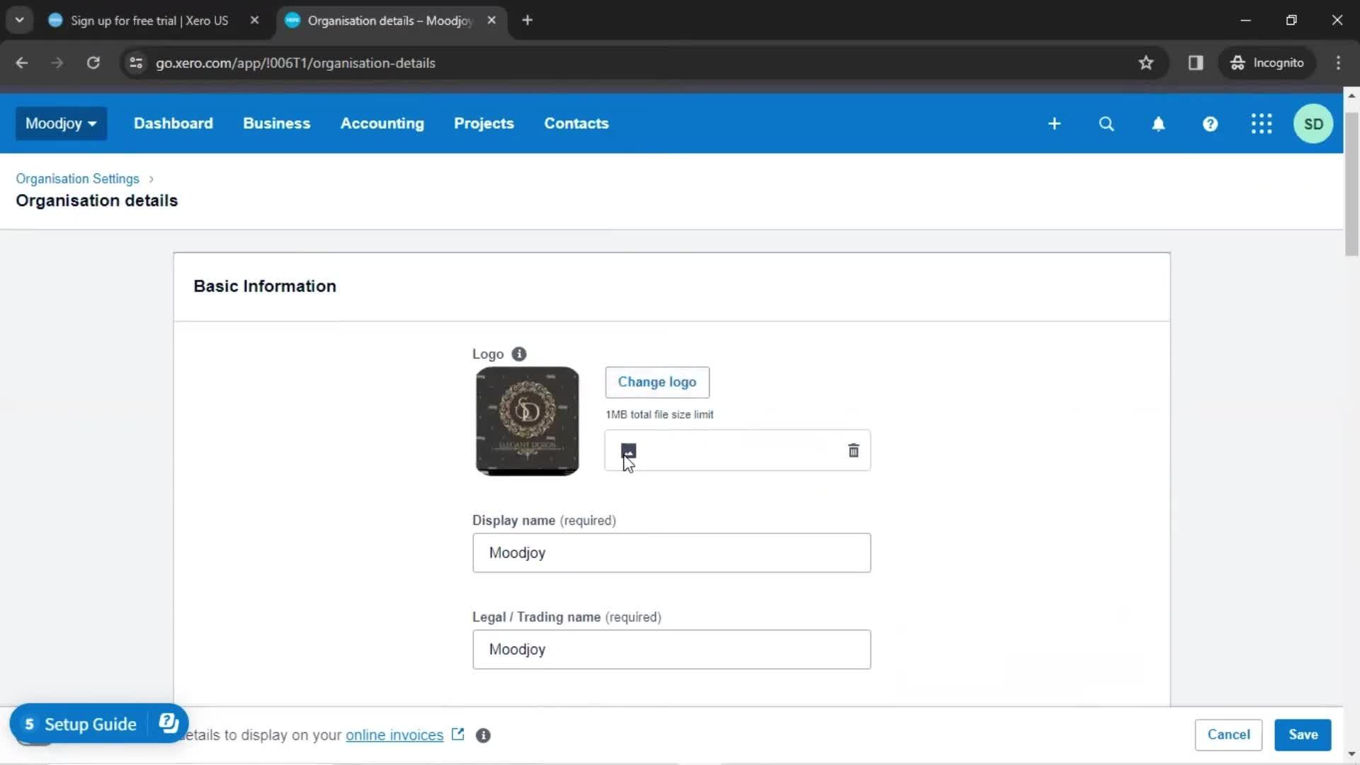 Onboarding screenshot