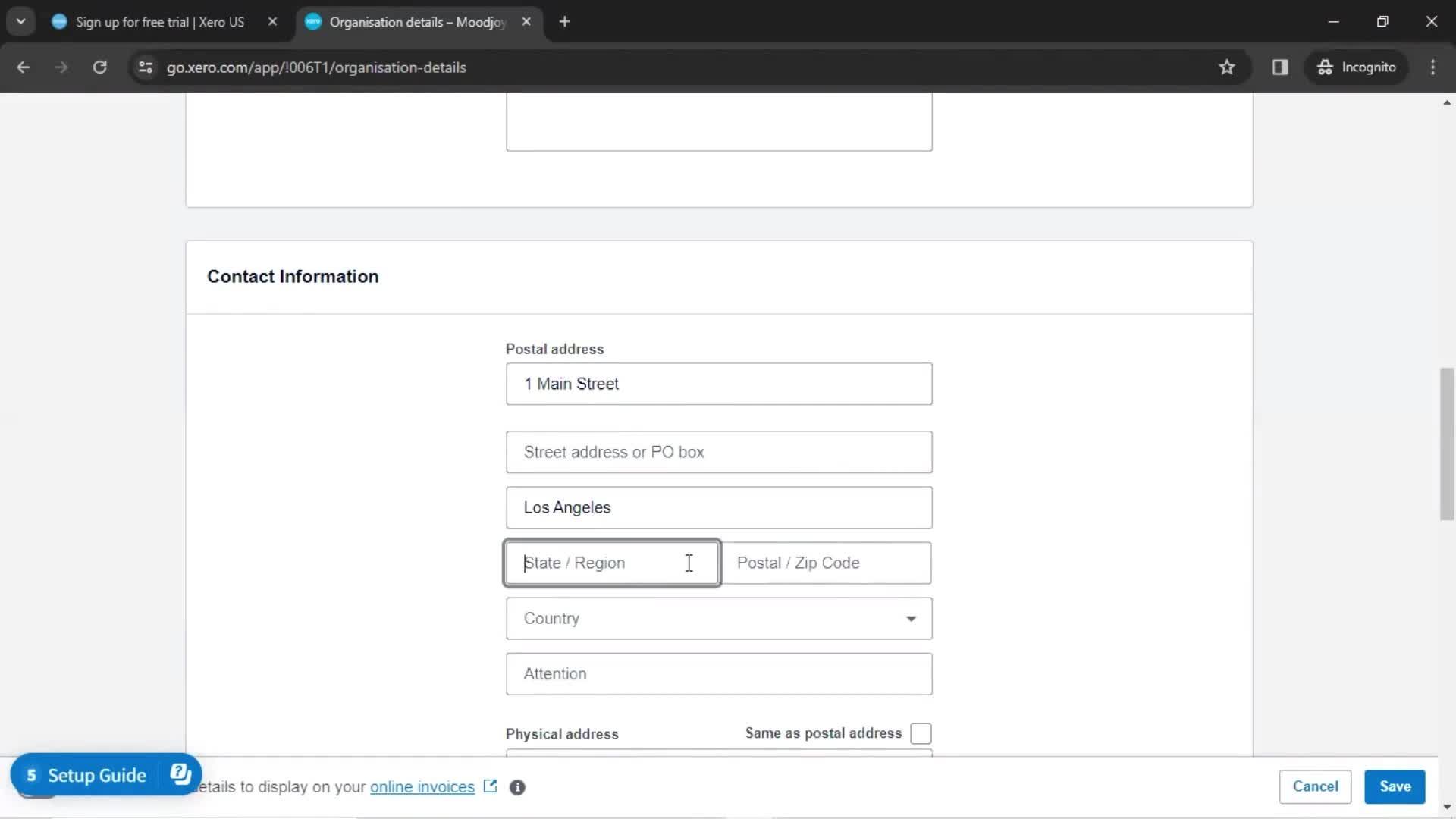 Onboarding screenshot