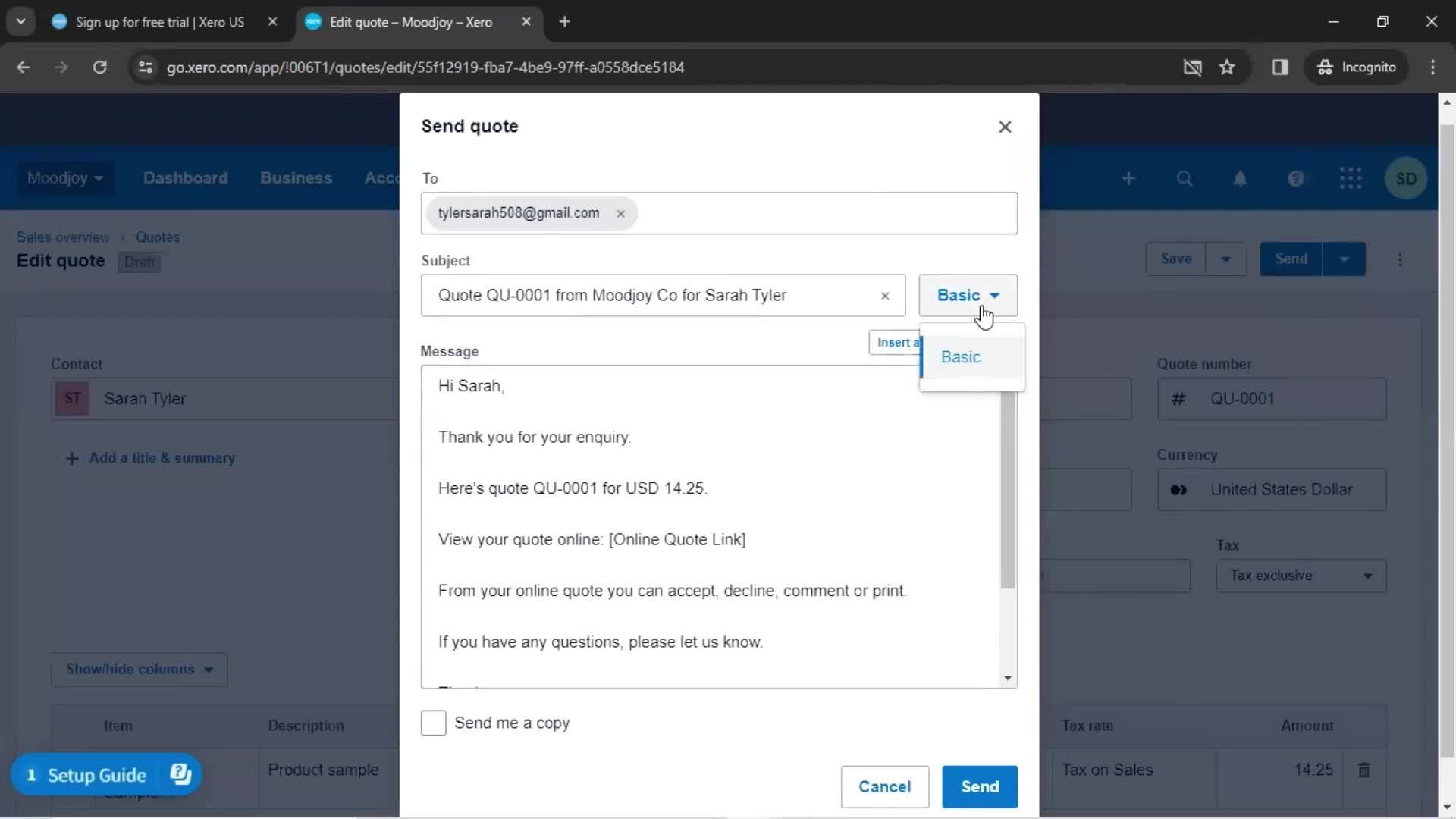 Onboarding screenshot