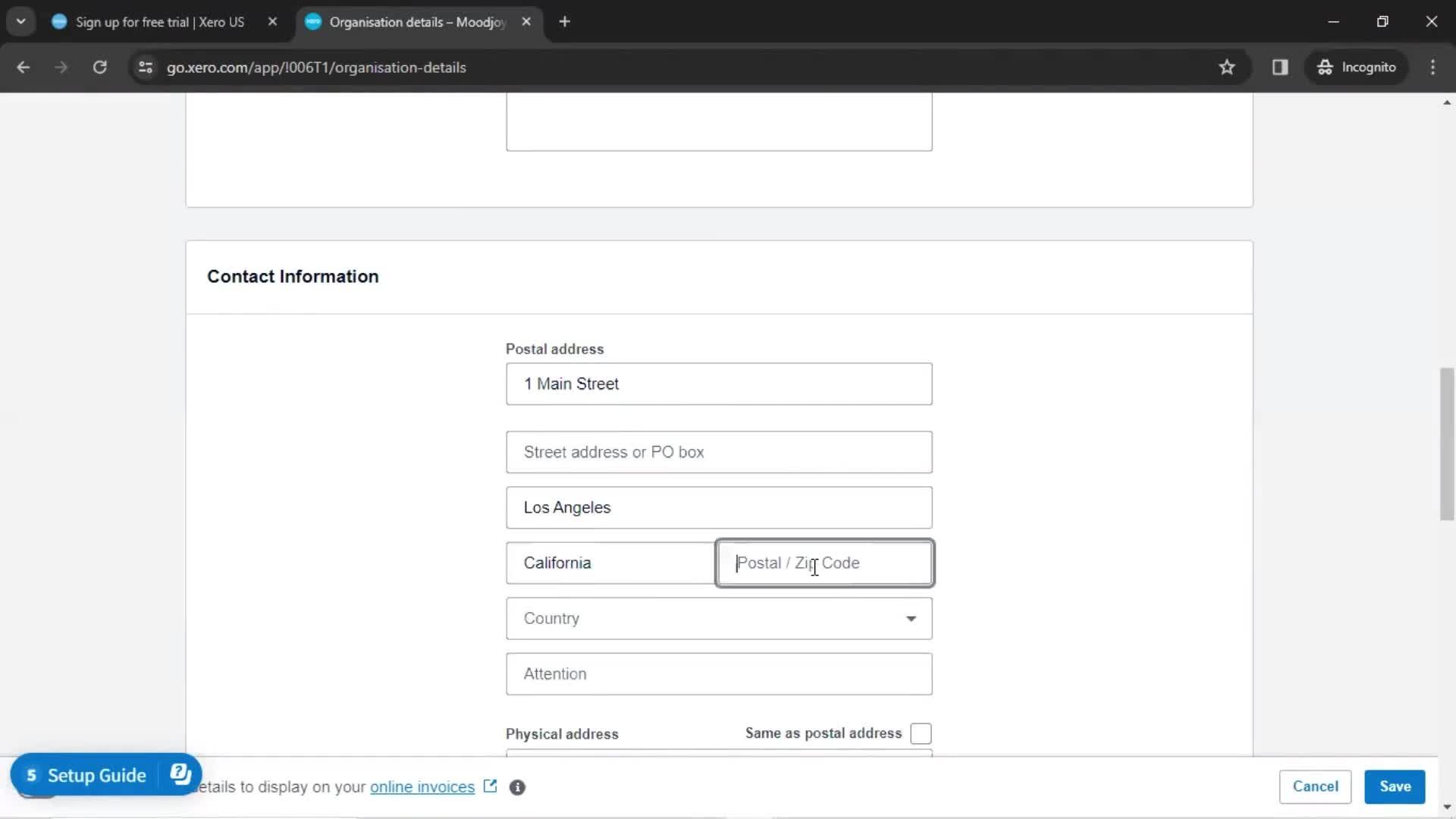 Onboarding screenshot