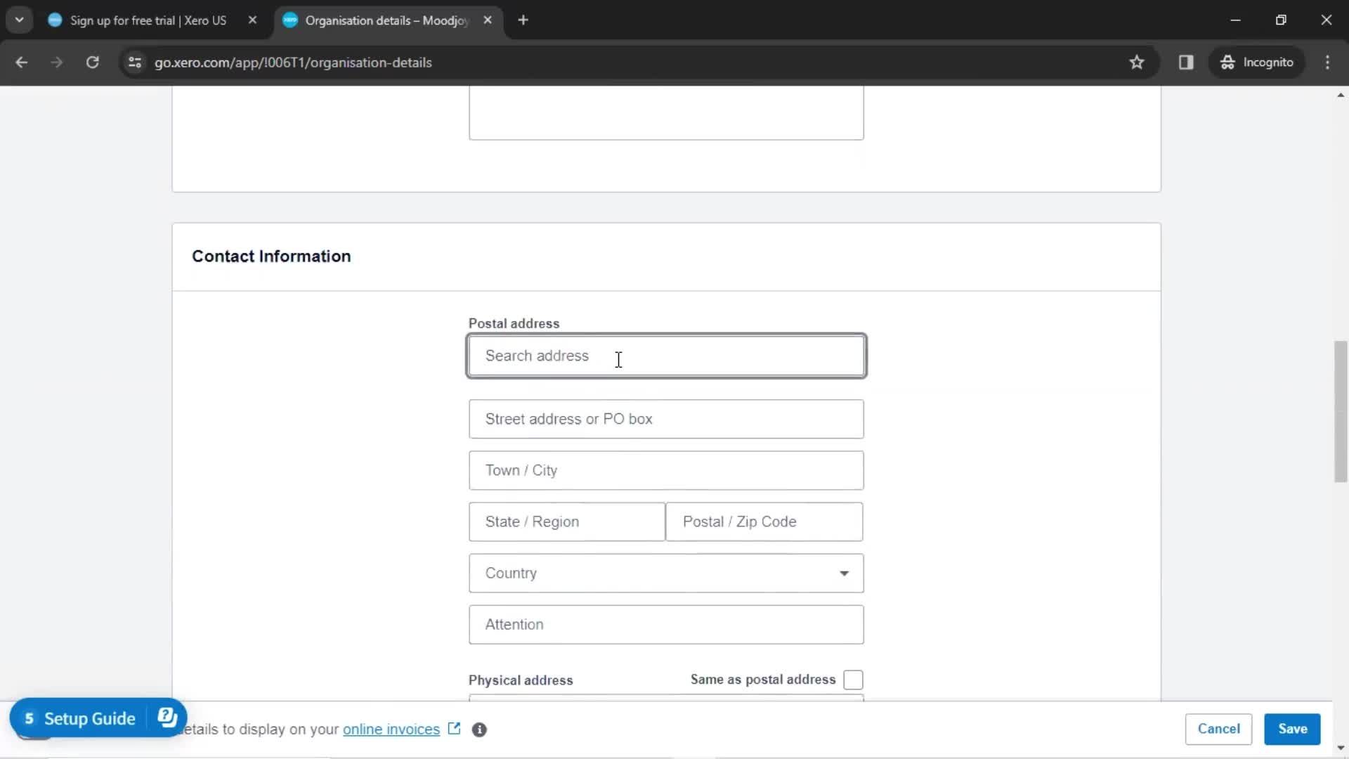 Onboarding screenshot