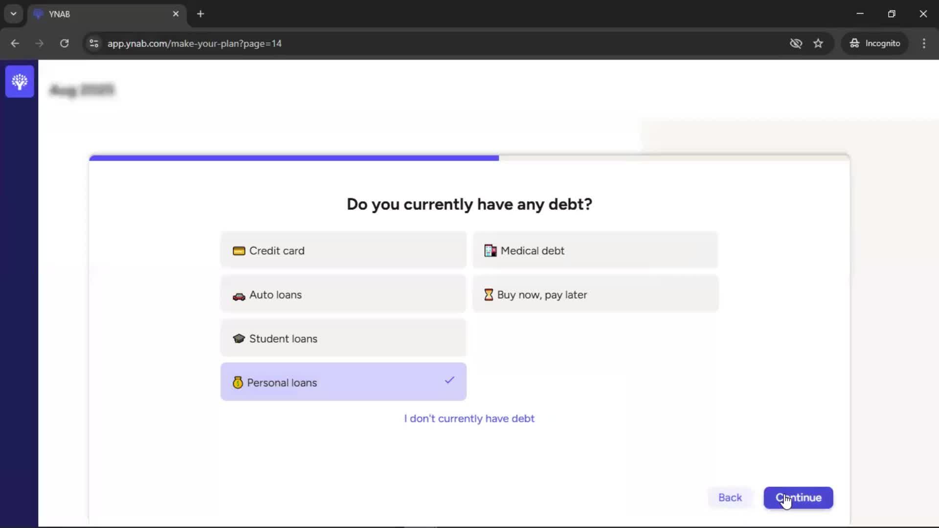 Onboarding screenshot