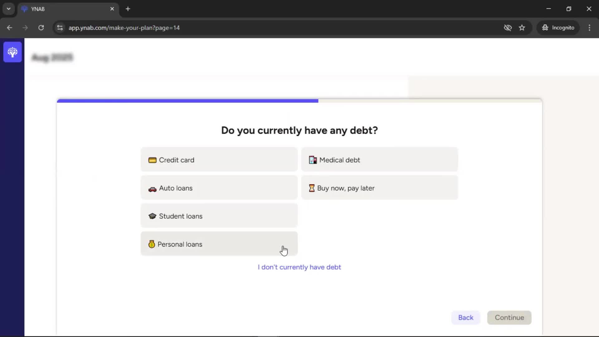 Onboarding screenshot