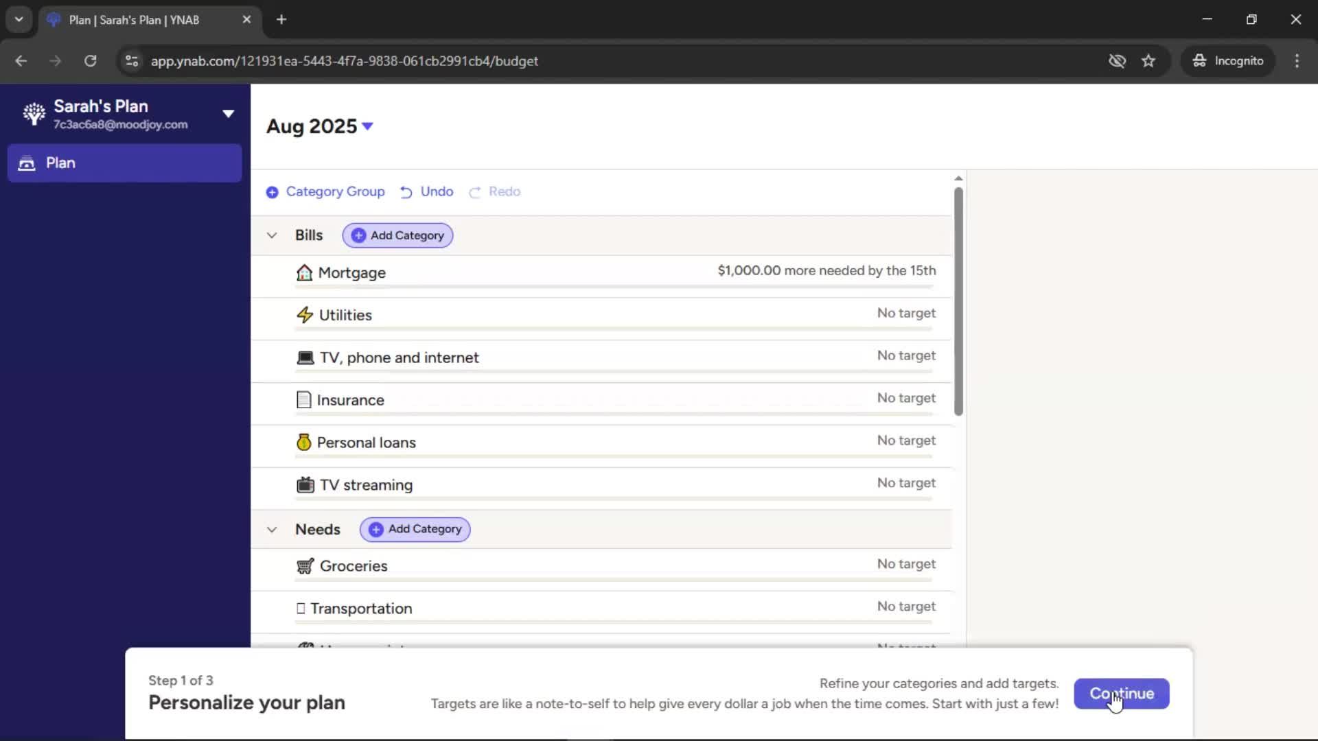 Onboarding screenshot