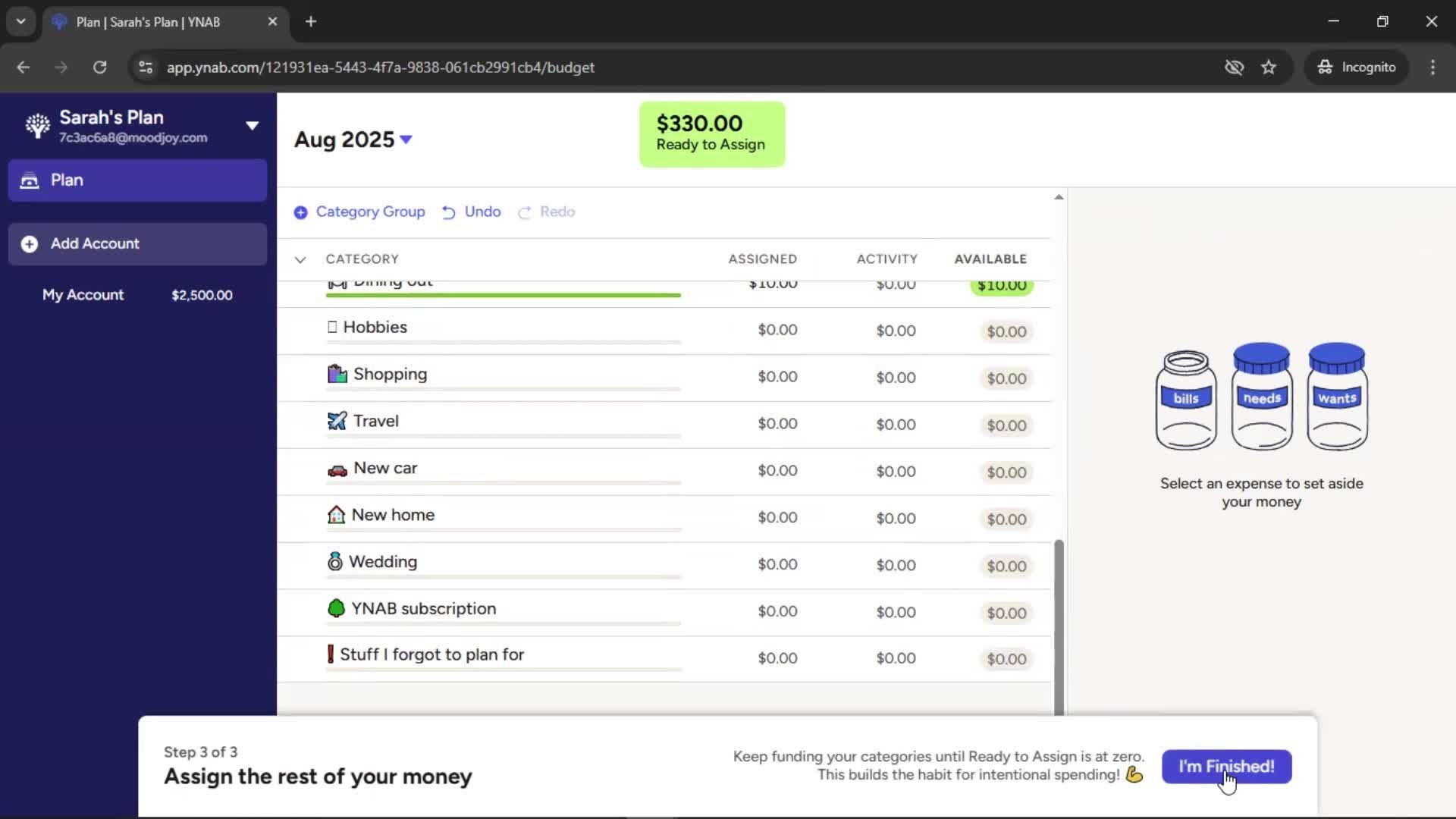 Onboarding screenshot