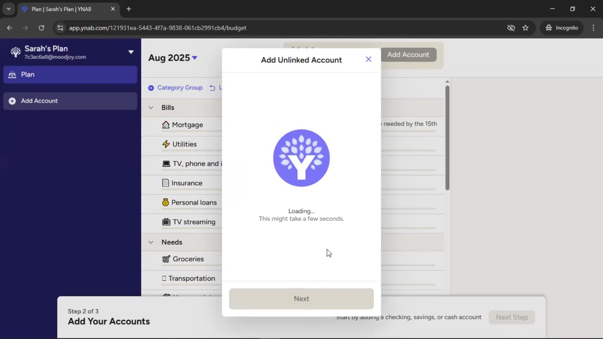 Onboarding screenshot