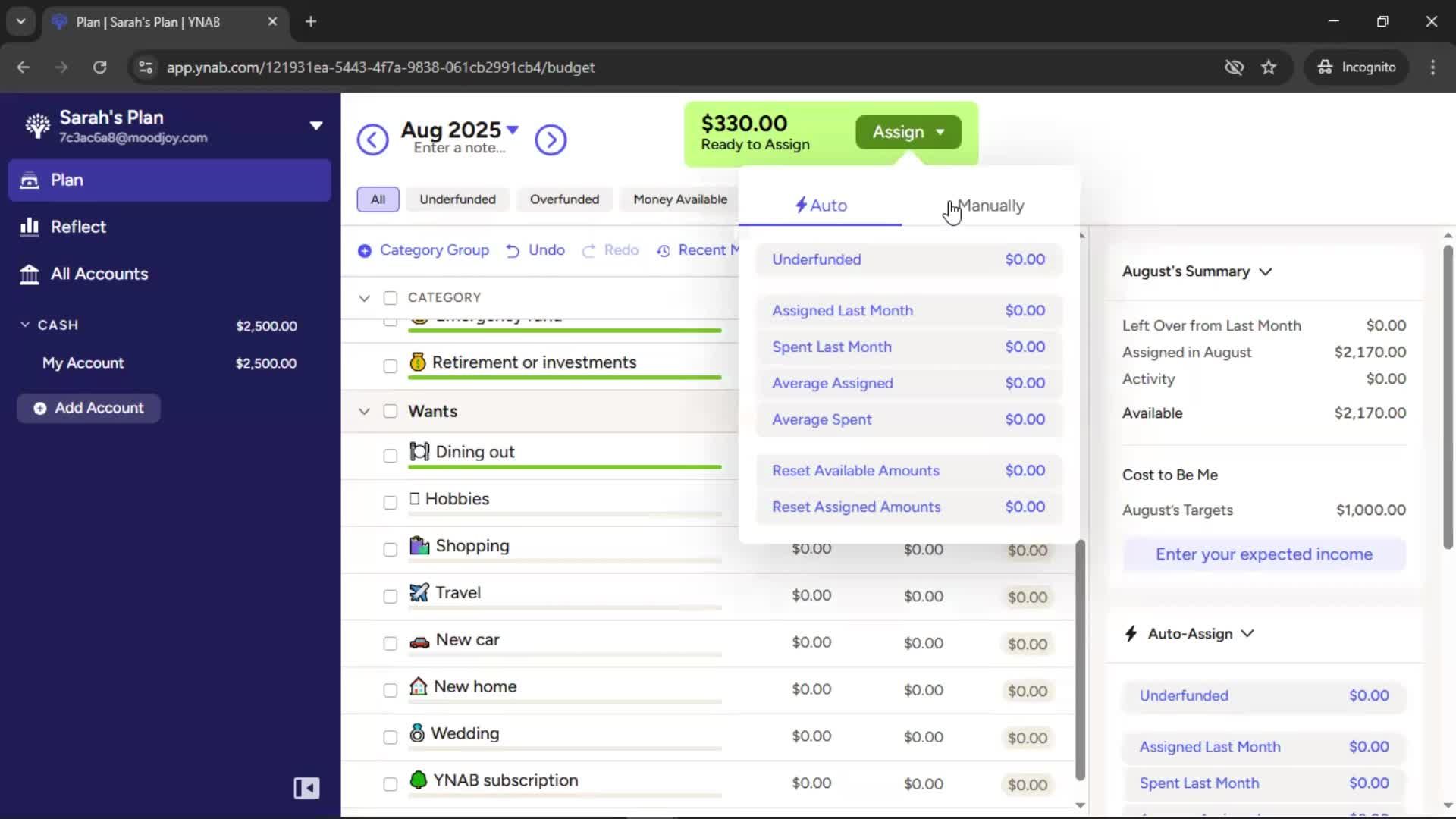 Onboarding screenshot