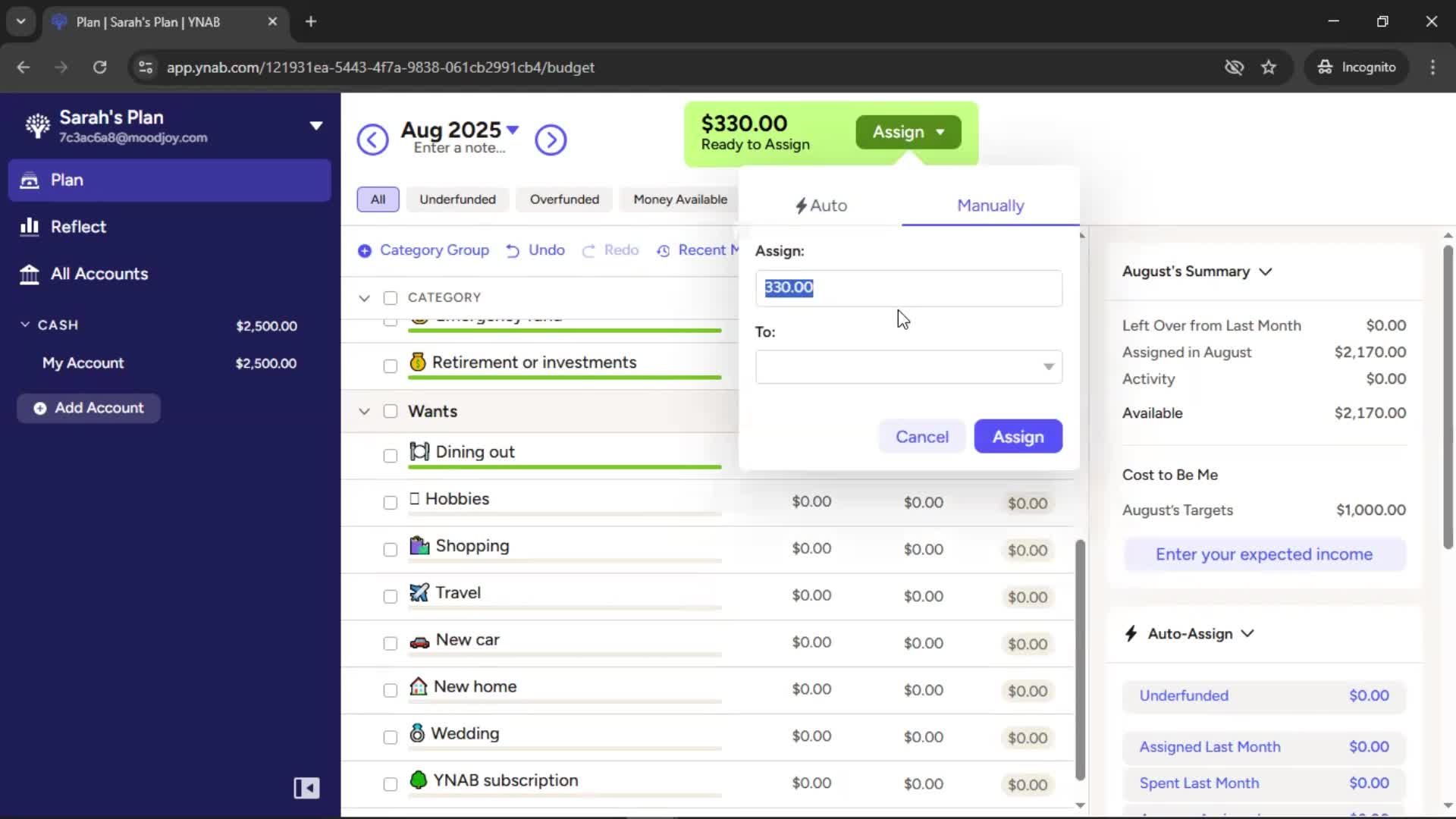 Onboarding screenshot