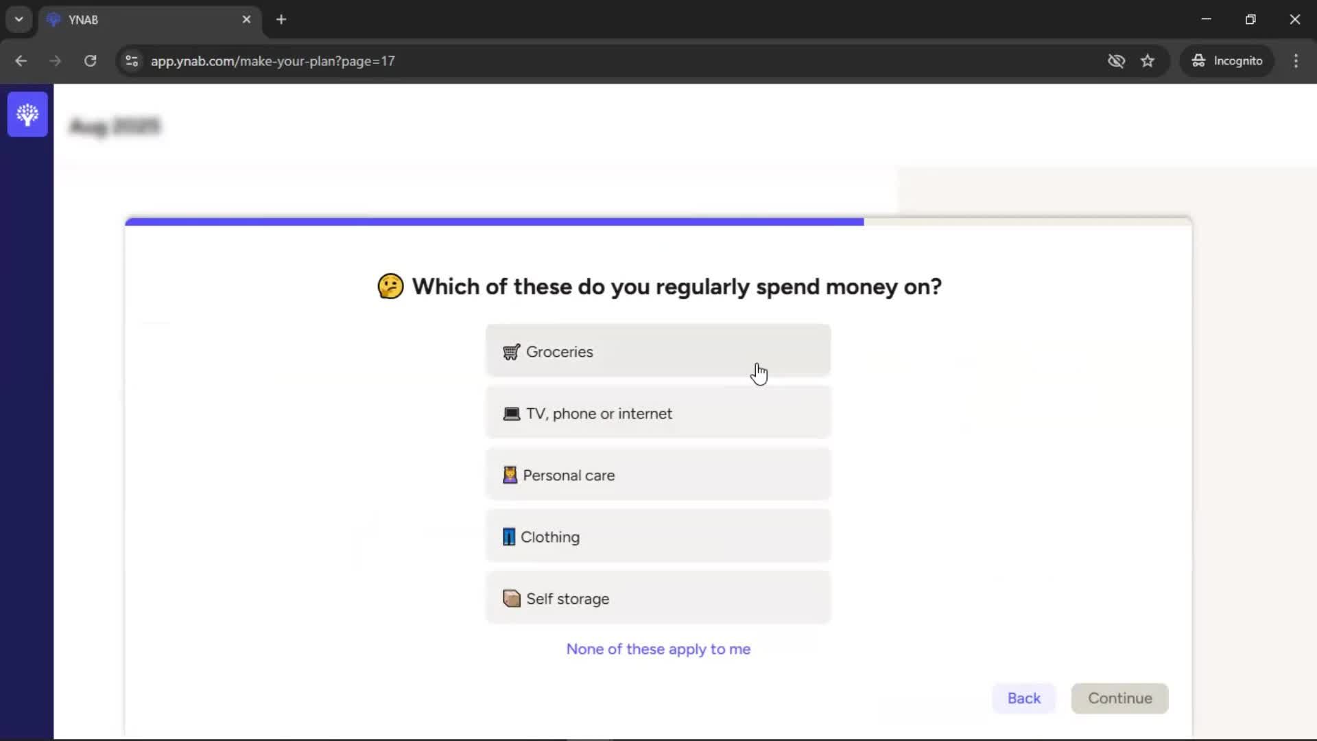 Onboarding screenshot
