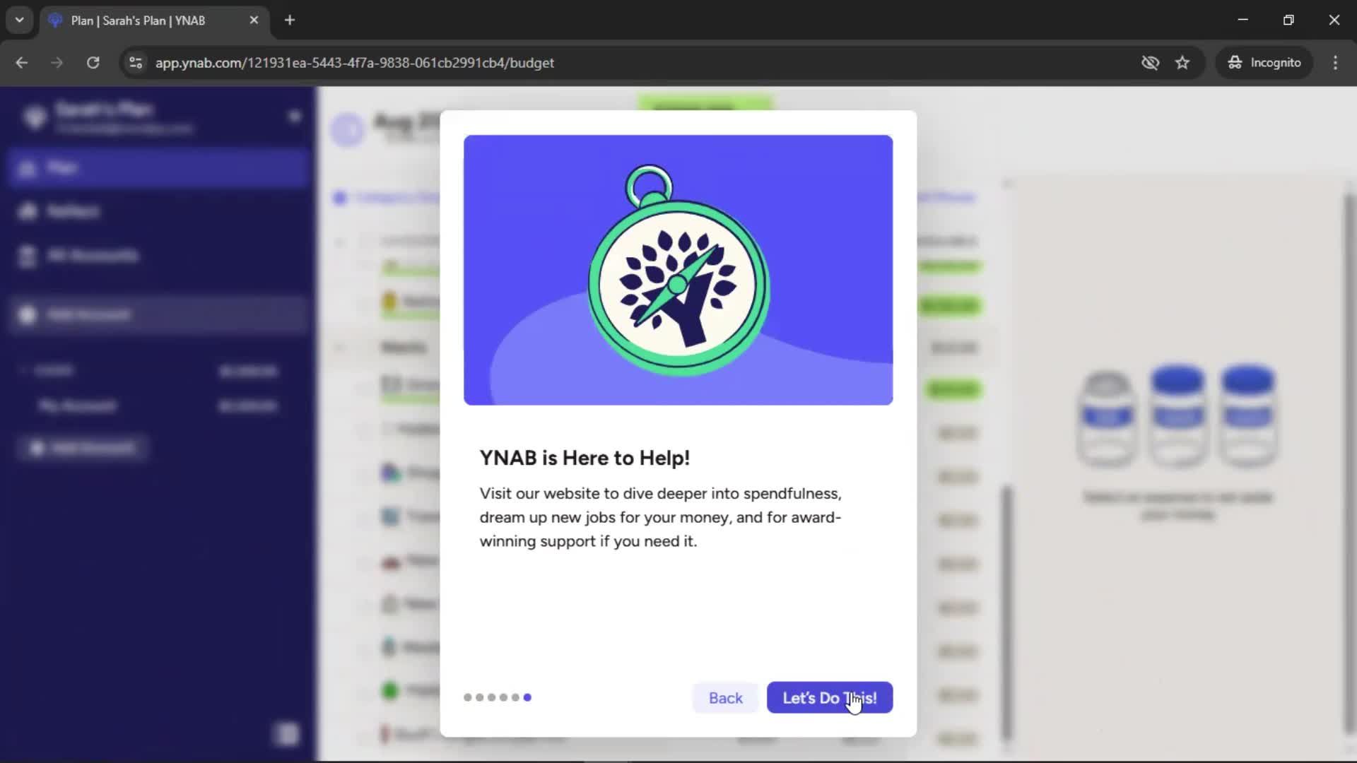 Onboarding screenshot