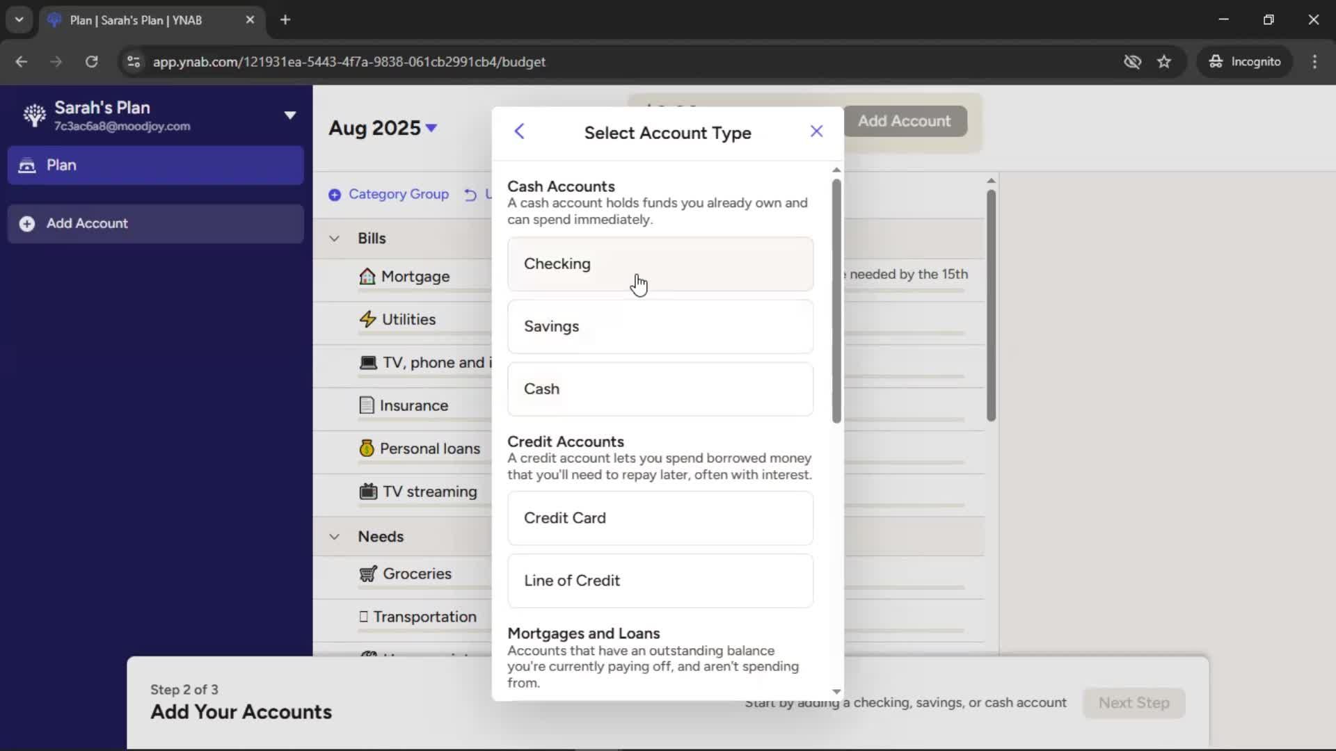 Onboarding screenshot