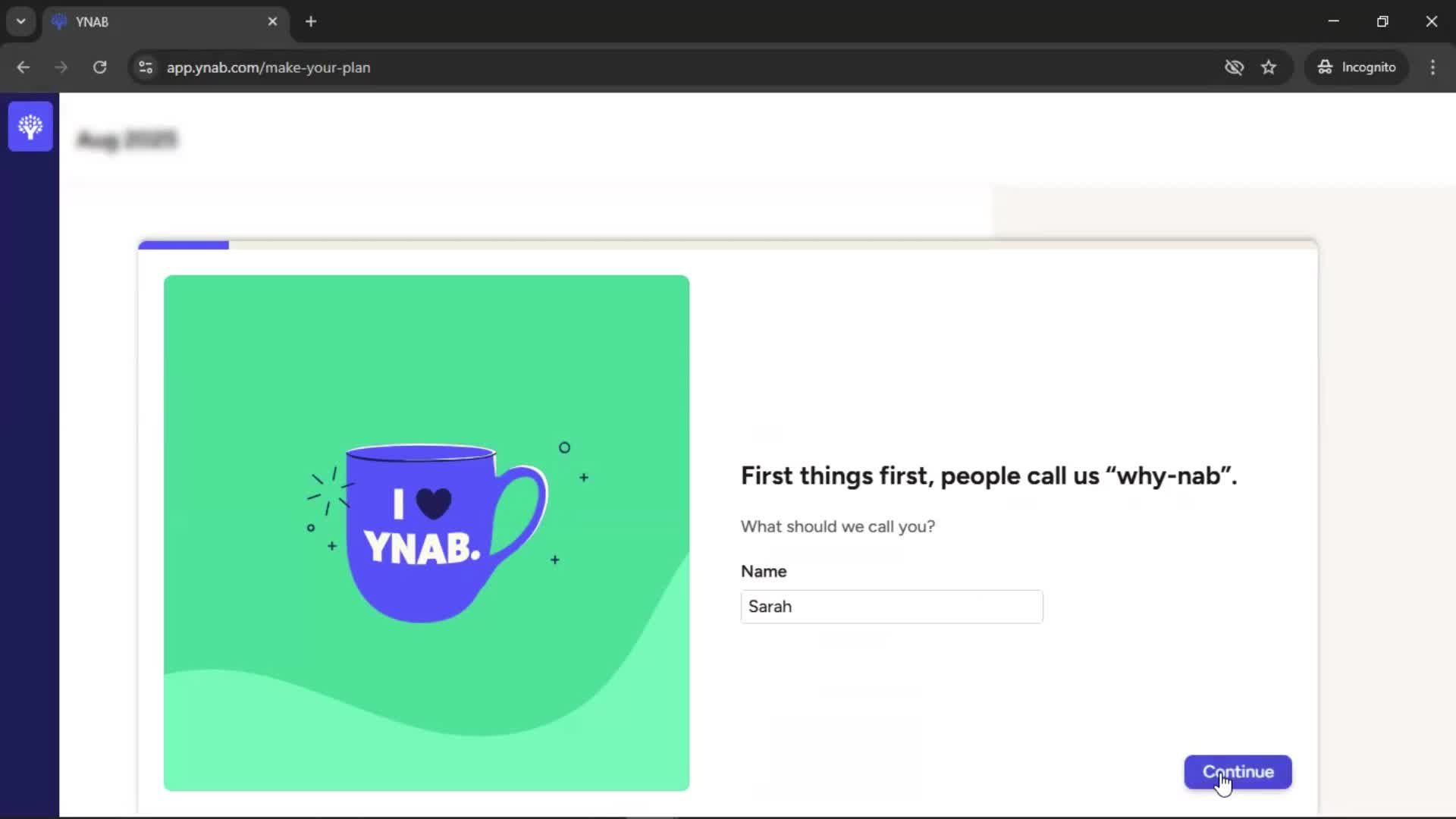 Onboarding screenshot