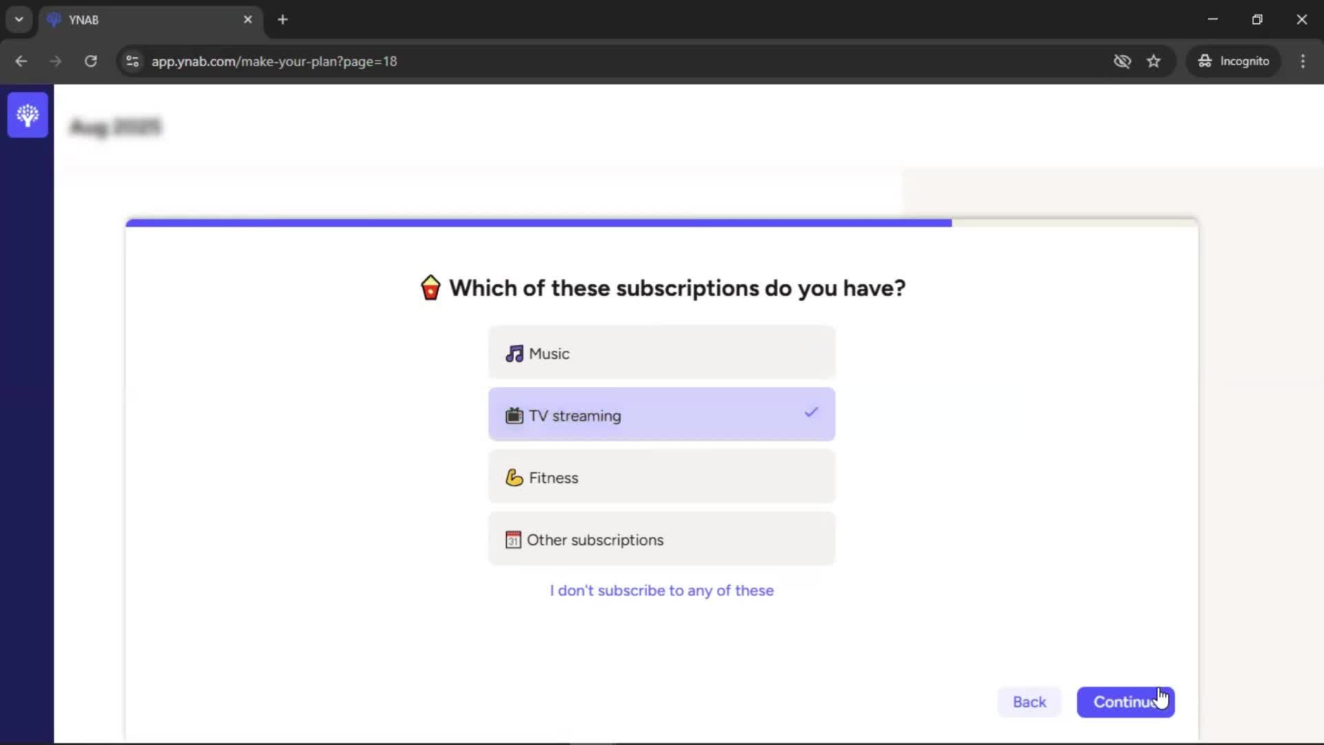 Onboarding screenshot