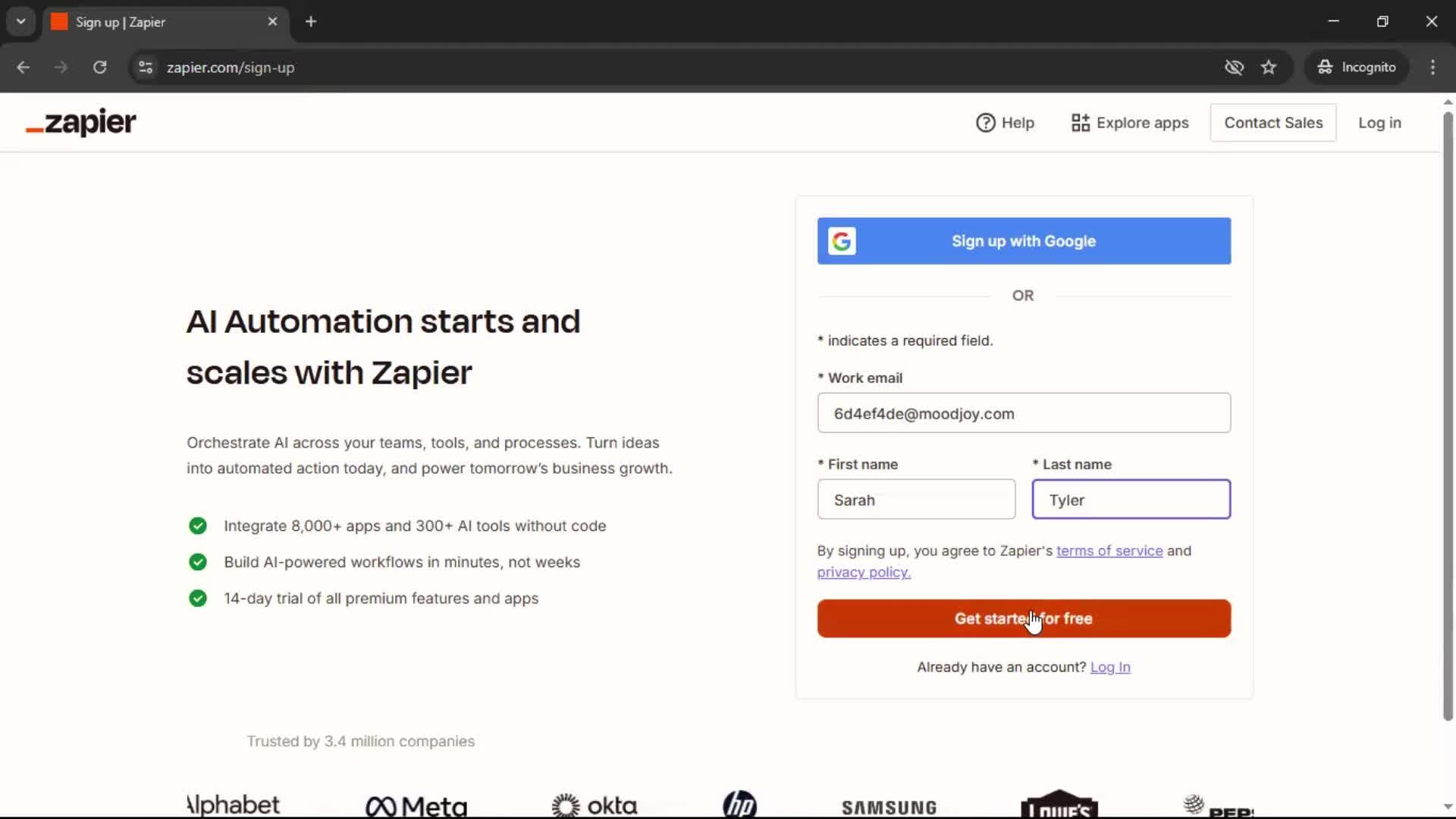 Onboarding screenshot