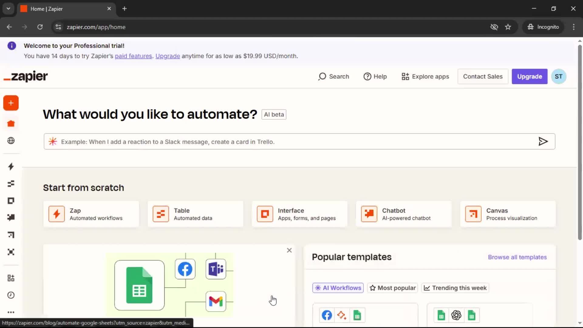 Onboarding screenshot