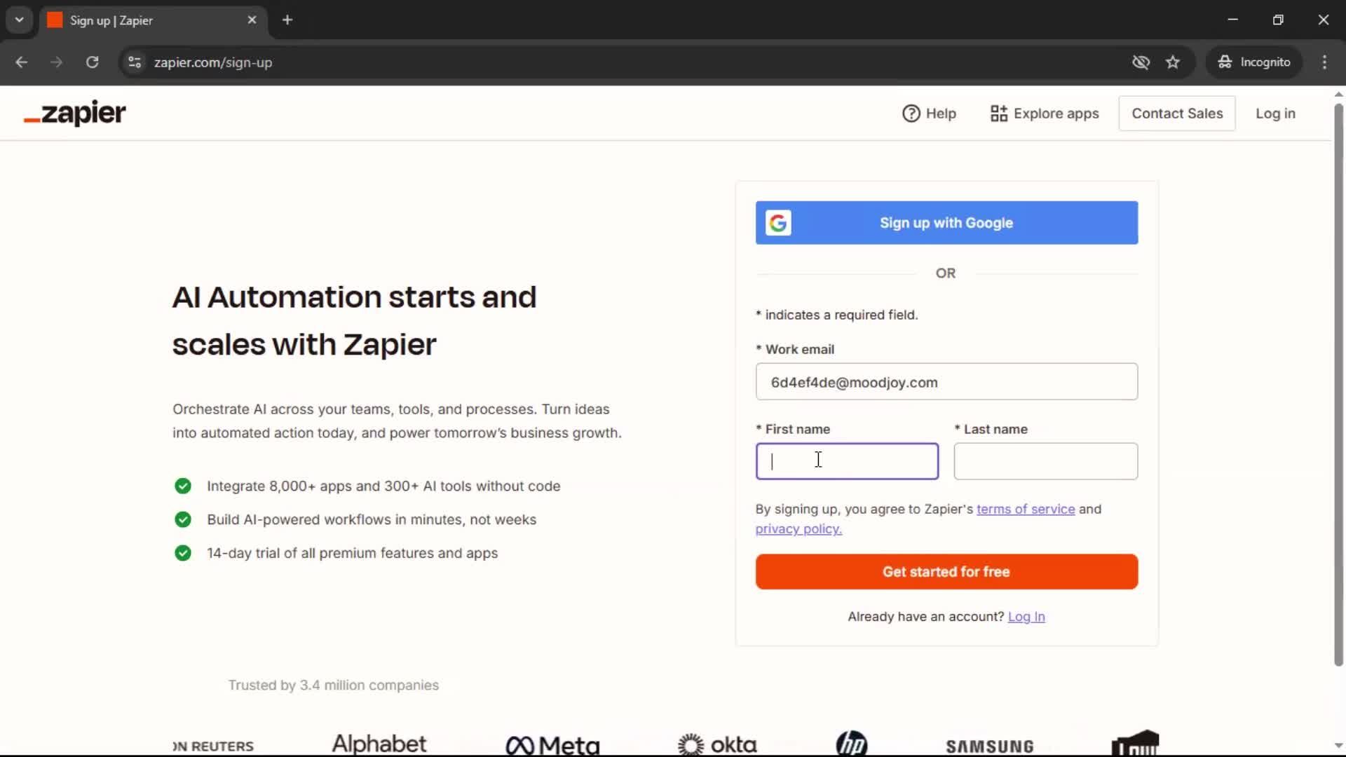 Onboarding screenshot