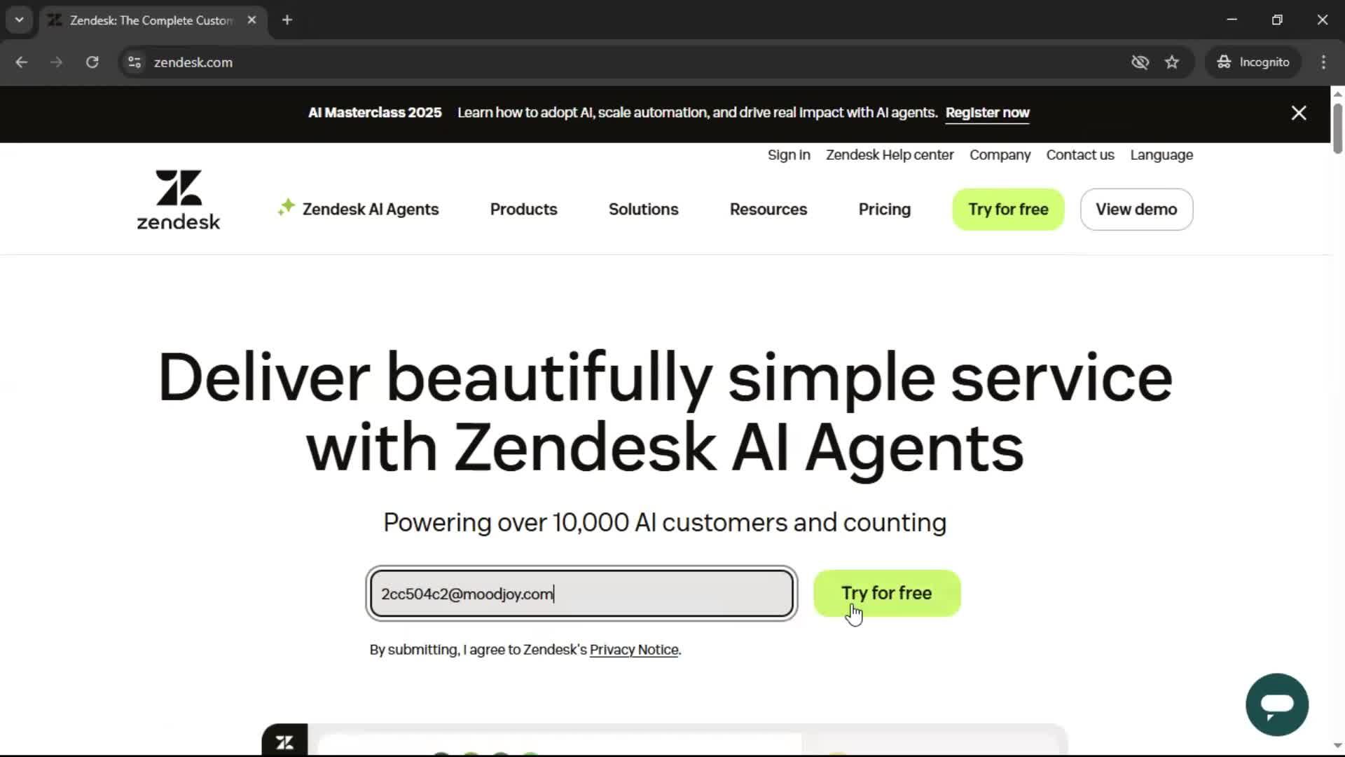 Onboarding screenshot