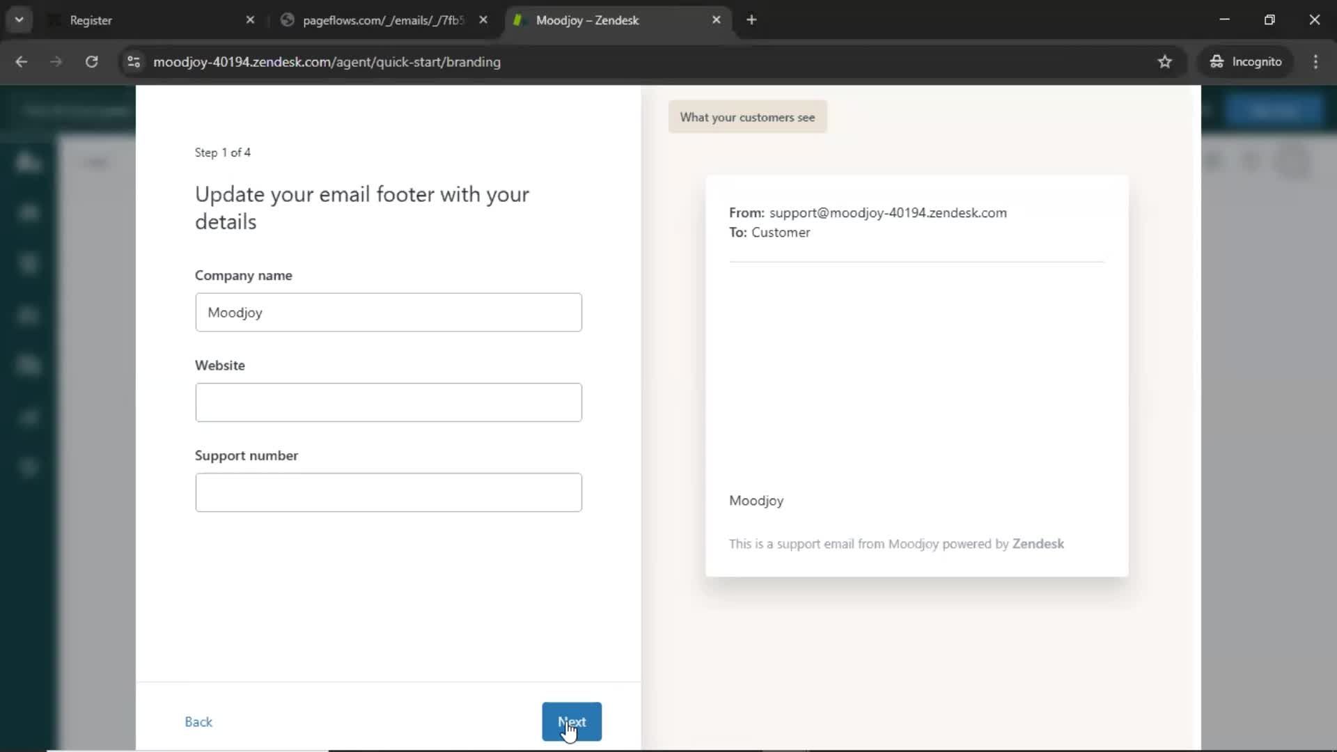 Onboarding screenshot