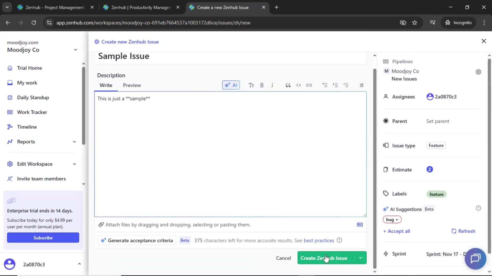 Onboarding screenshot
