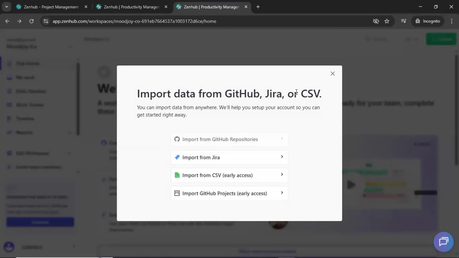 Onboarding screenshot