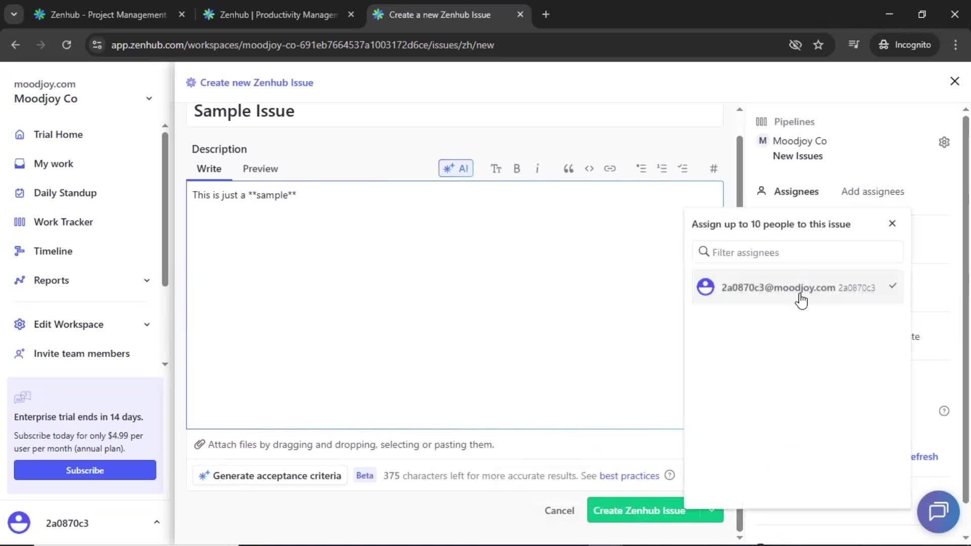 Onboarding screenshot