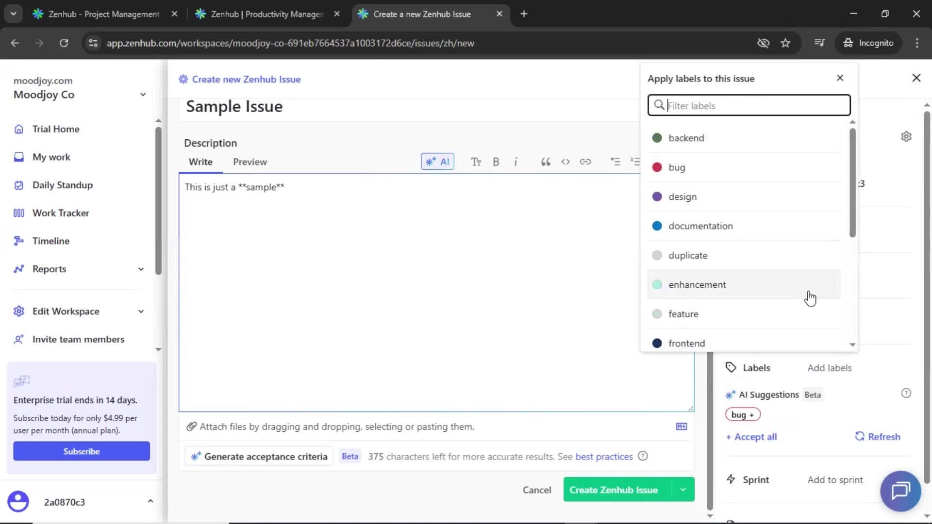 Onboarding screenshot