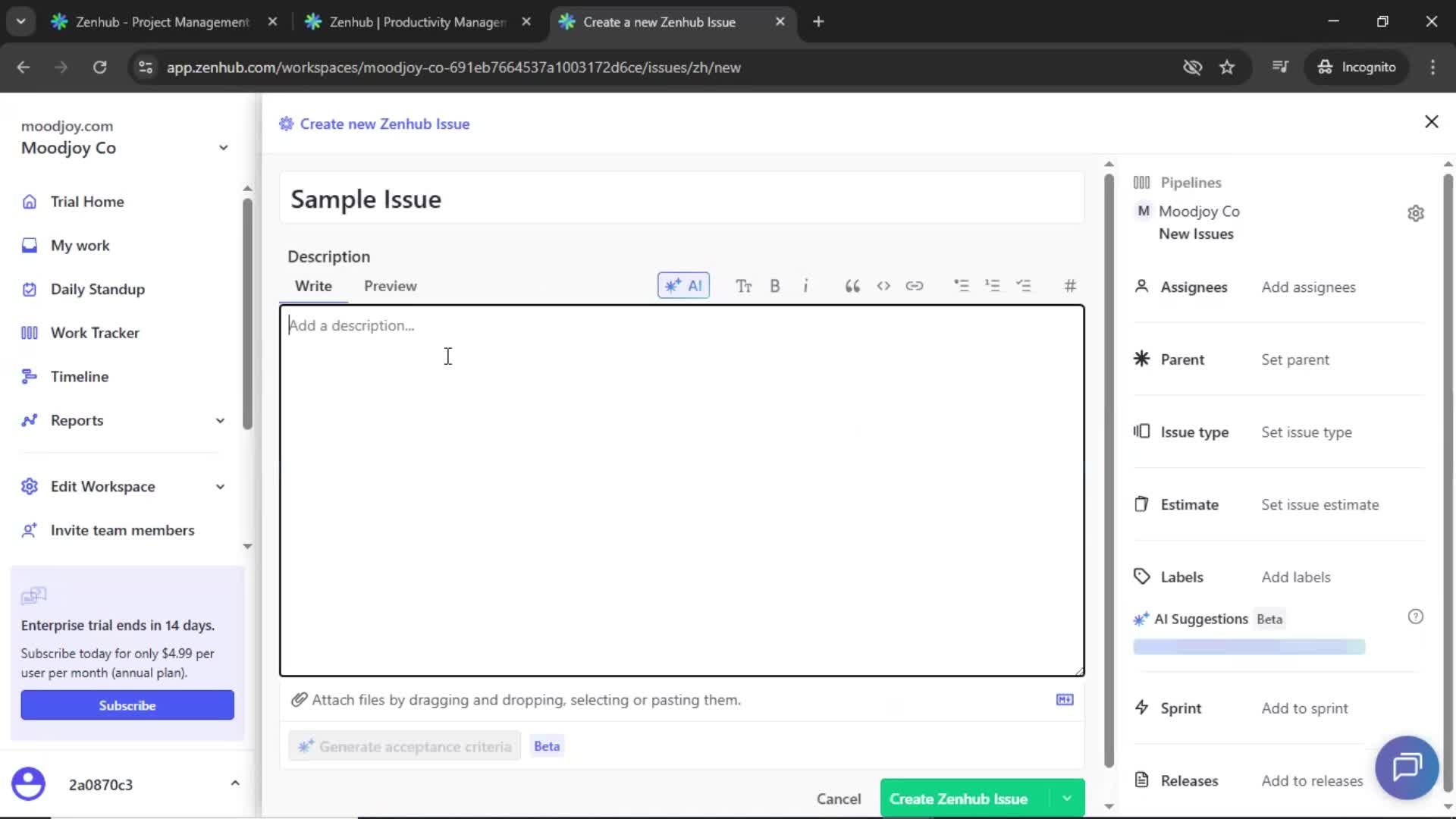 Onboarding screenshot